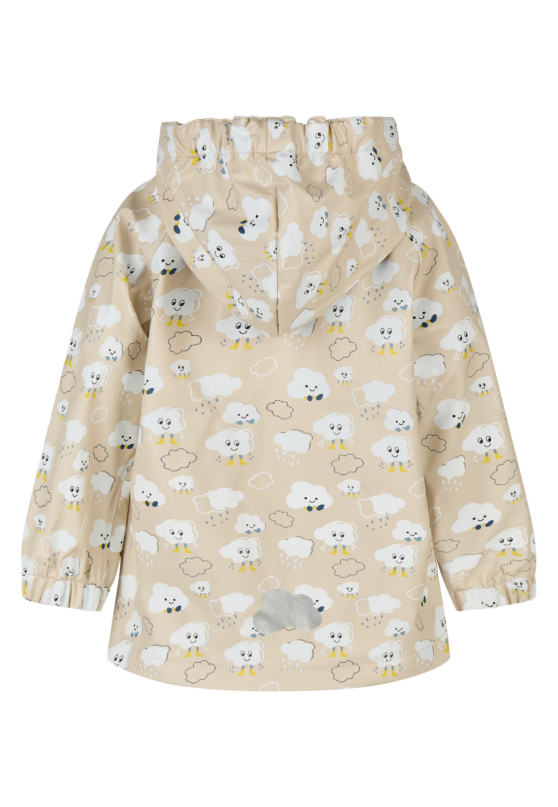 Sterntaler® Regenjacke Farbwechsel Regenjacke Wolken (1-St) Wasserdichte Regenjacke mit Farbwechsel und Reflexdetails