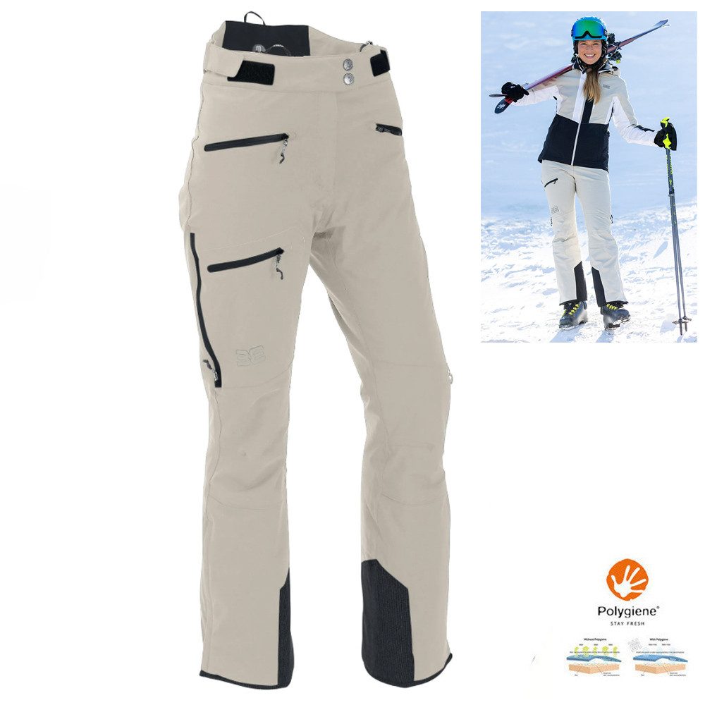 Maul Leggings Maul - Schneeflocke Damen Snowtex Megatex 10.0 Skihose, beige