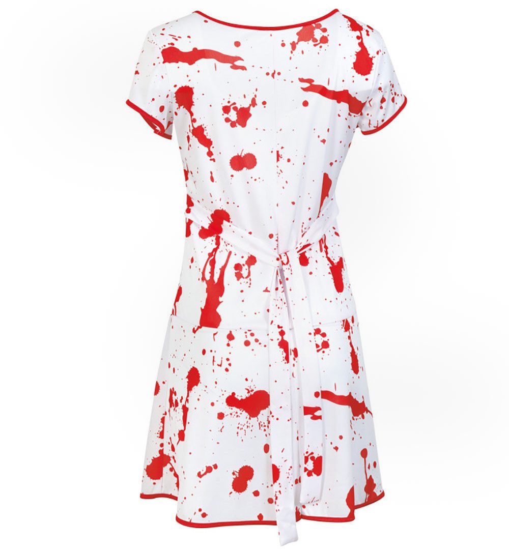 Fries Zombie-Kostüm Blut Horror Zombie Krankenschwester Kleid Halloween Karneval