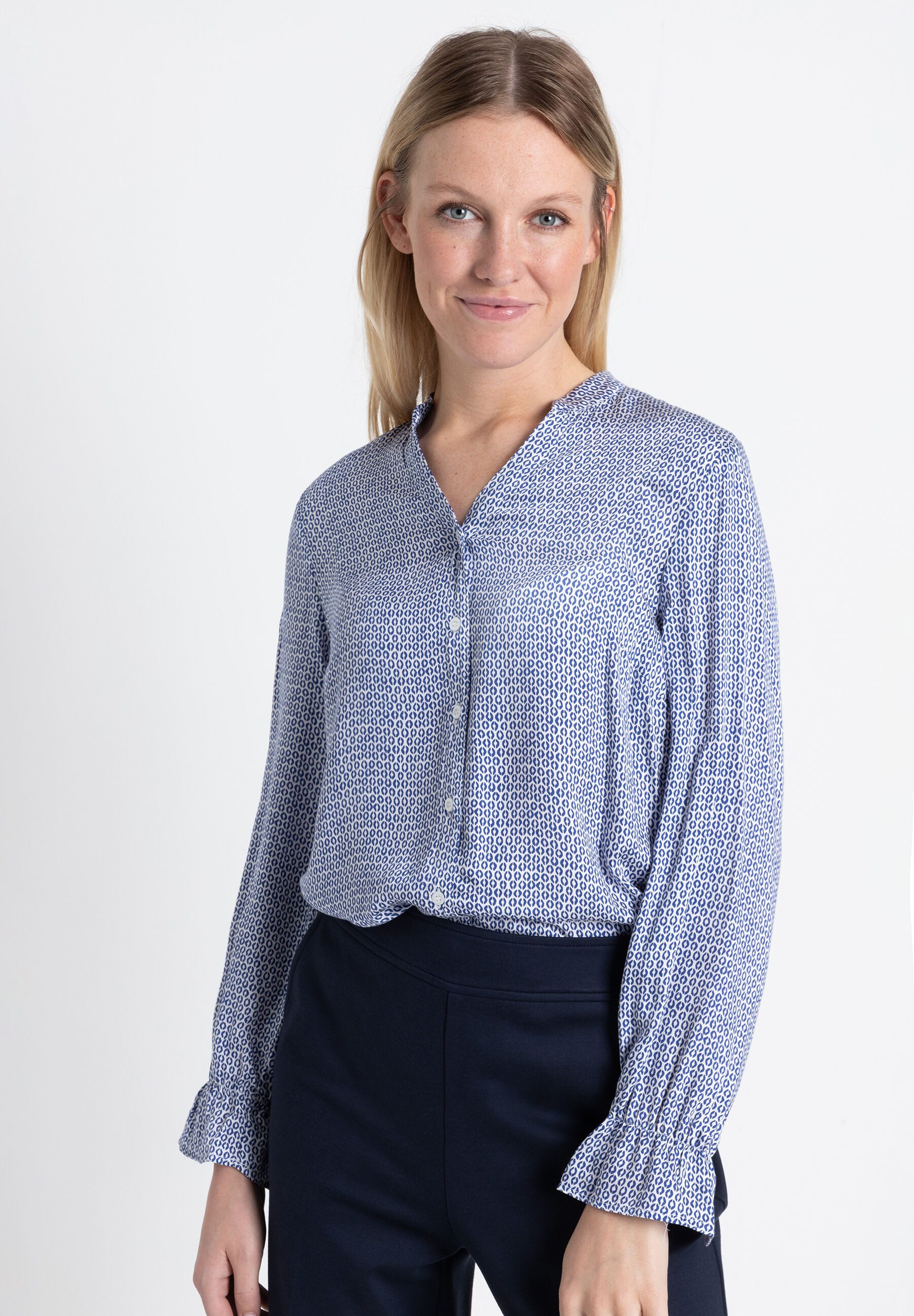 Langarmbluse Printbluse