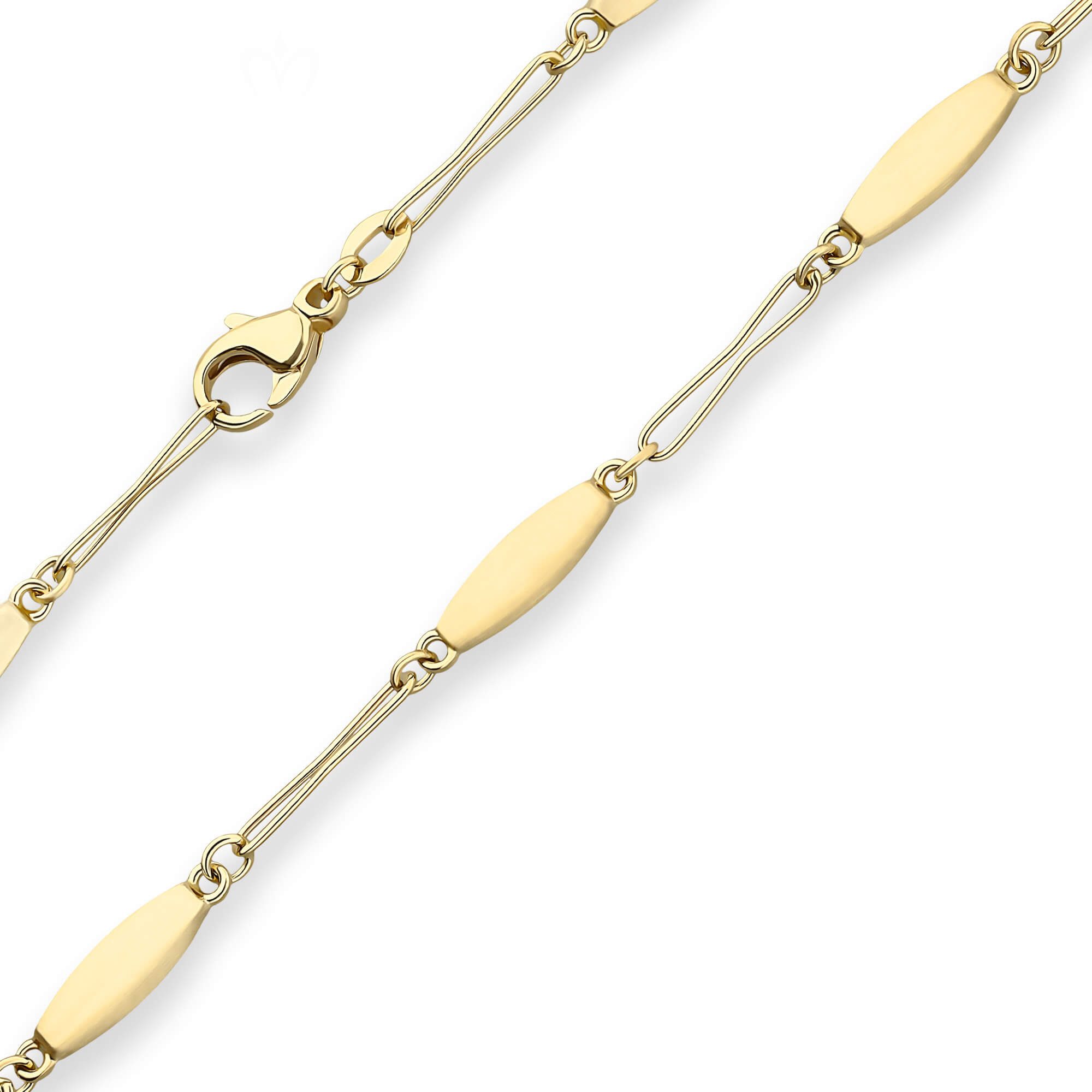 Goldarmband Armband Fantasiekette aus 585 Gelbgold 19cm