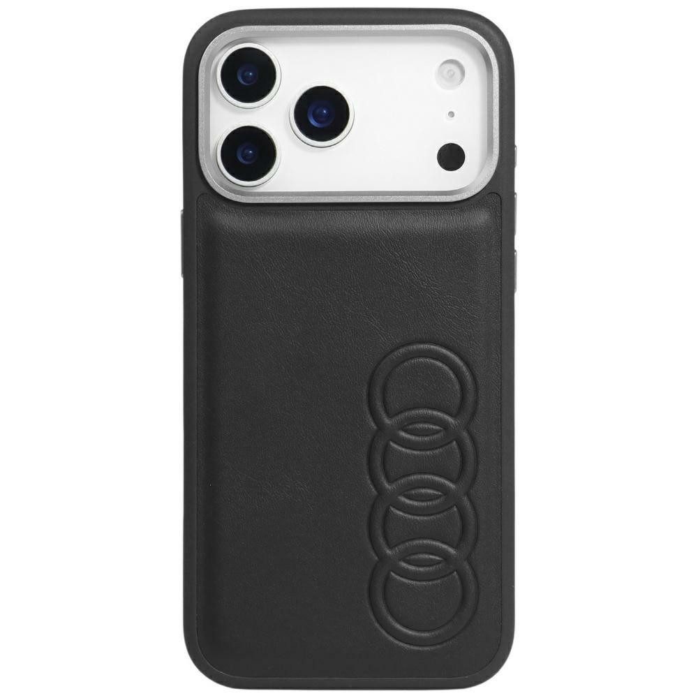 Audi Handyhülle Schutzhülle Rückschale Magnethülle, MagSafe-Ring, Logoprägung, Kameraschutz