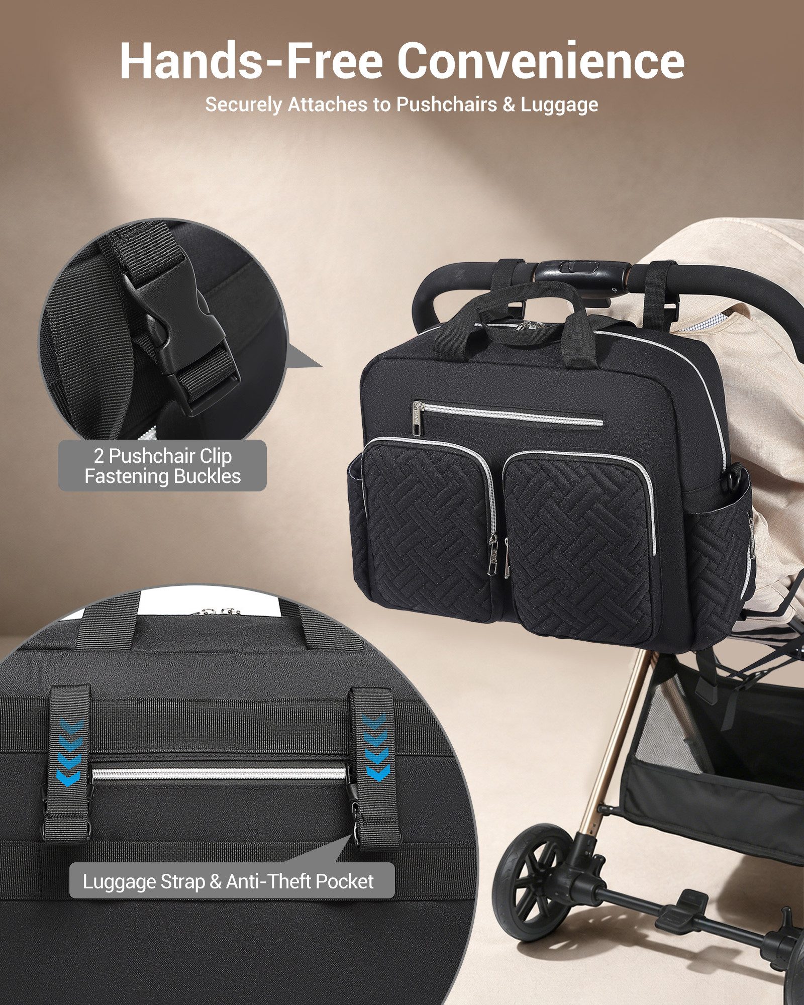 KONO Wickeltasche für Babys
