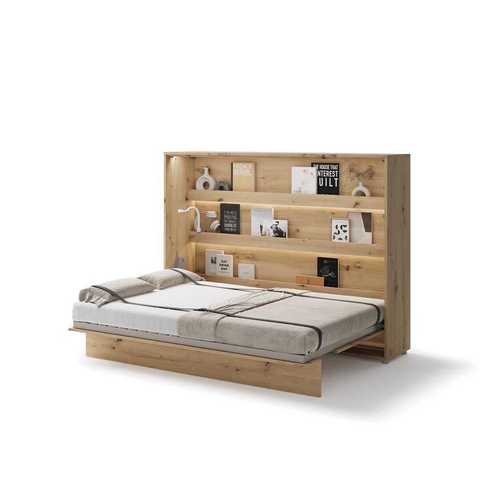 Friderik-EU Schrankbett Wandklappbett Horizontal 140x200 mit günstig online kaufen