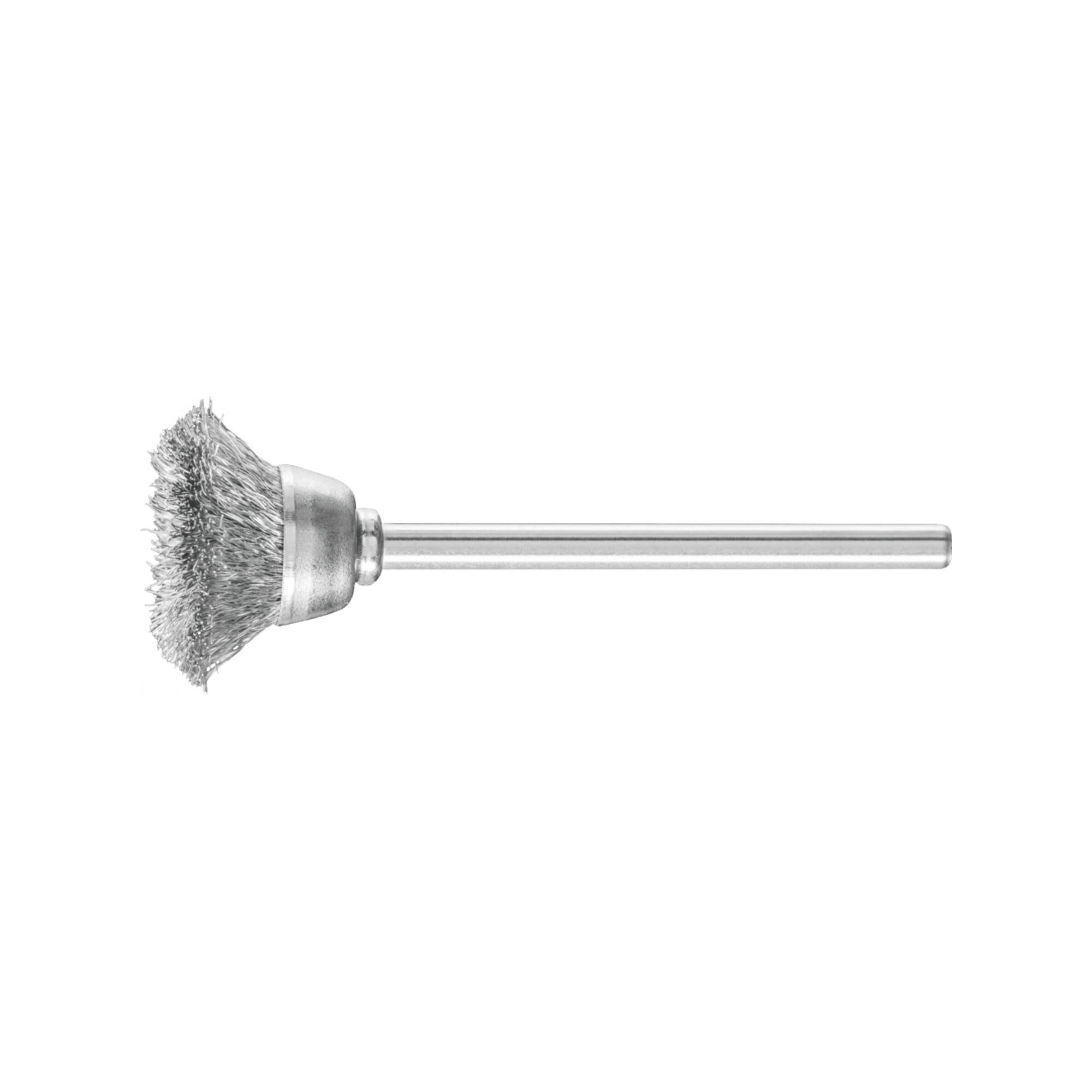 Pferd Topfbürsten-Aufsatz PFERD TOOLS Miniatur- Topfbürste TBU Ø18 mm Schaft-Ø3 mm Stahl-Draht-Ø