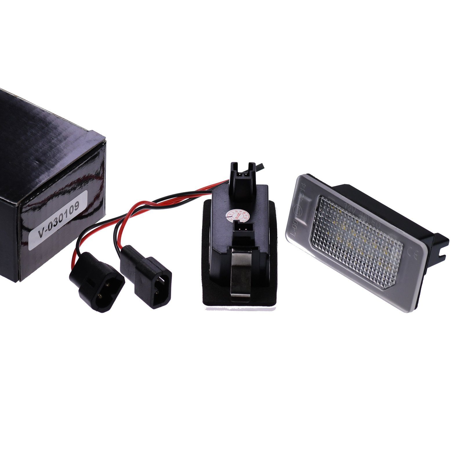 Vinstar KFZ-Ersatzleuchte LED Kennzeichenbeleuchtung E-geprüft für BMW, BMW E82 E46 E90 E91 E92 E93 F31 F34 E39 E60