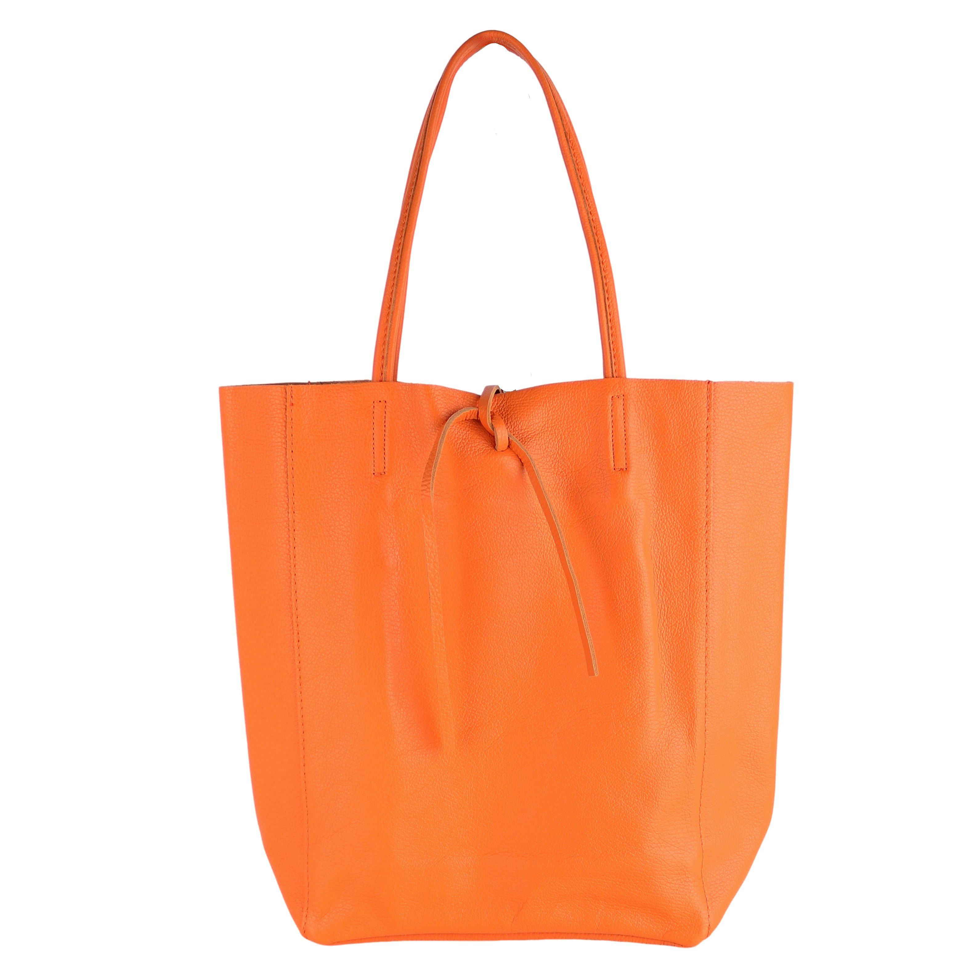 Shopper aus Echtleder, Made in Italy, Henkeltasche Tasche