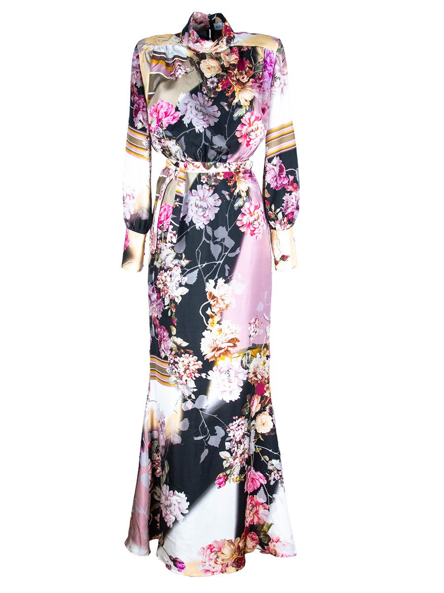 Cocktailkleid Maxikleid Floral Abendkleid Kleid