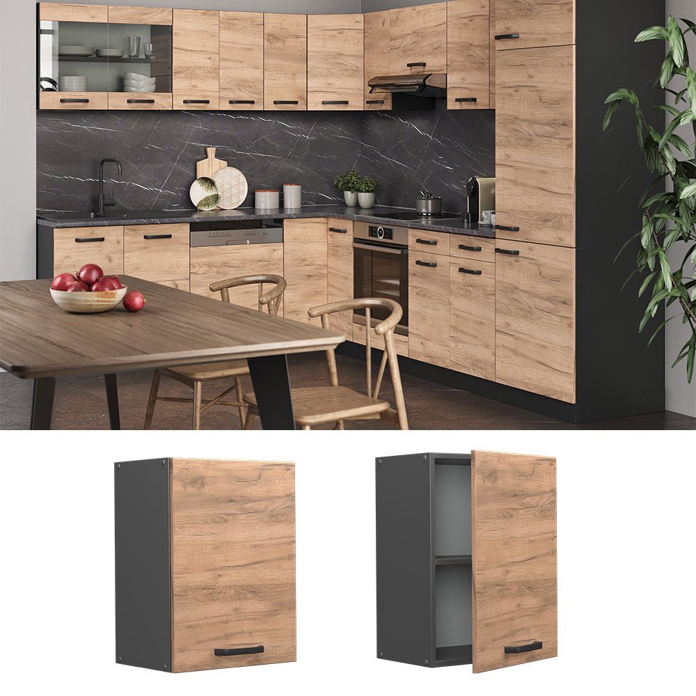 Vicco Hängeschrank R-Line, Goldkraft Eiche/Anthrazit, 45 günstig online kaufen