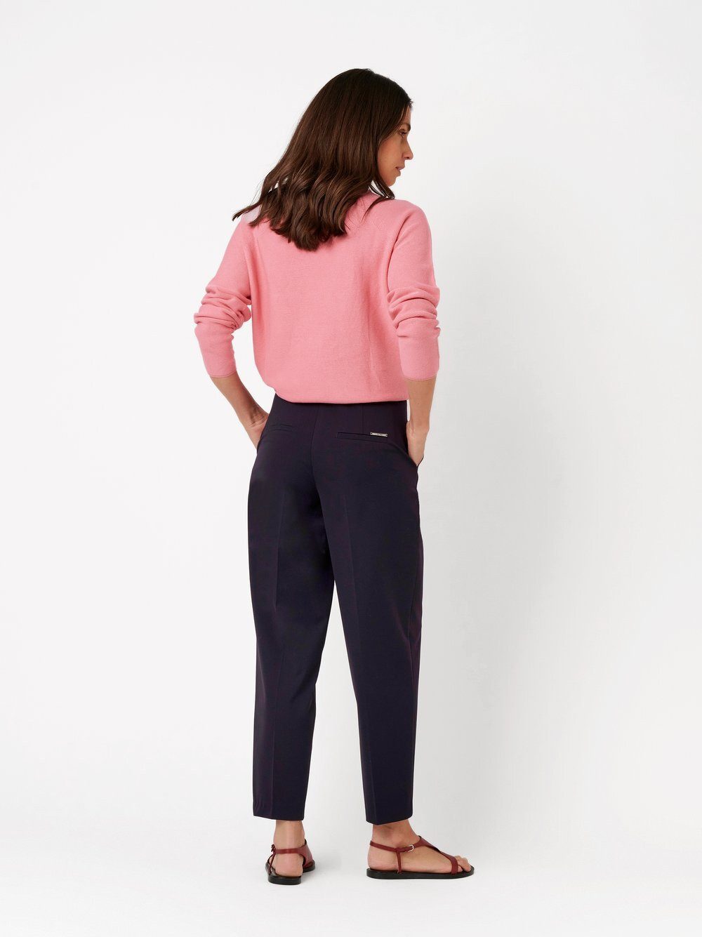 TONI Boyfriend-Hose Luisa Barrel mit Bund- & Bügelfalten
