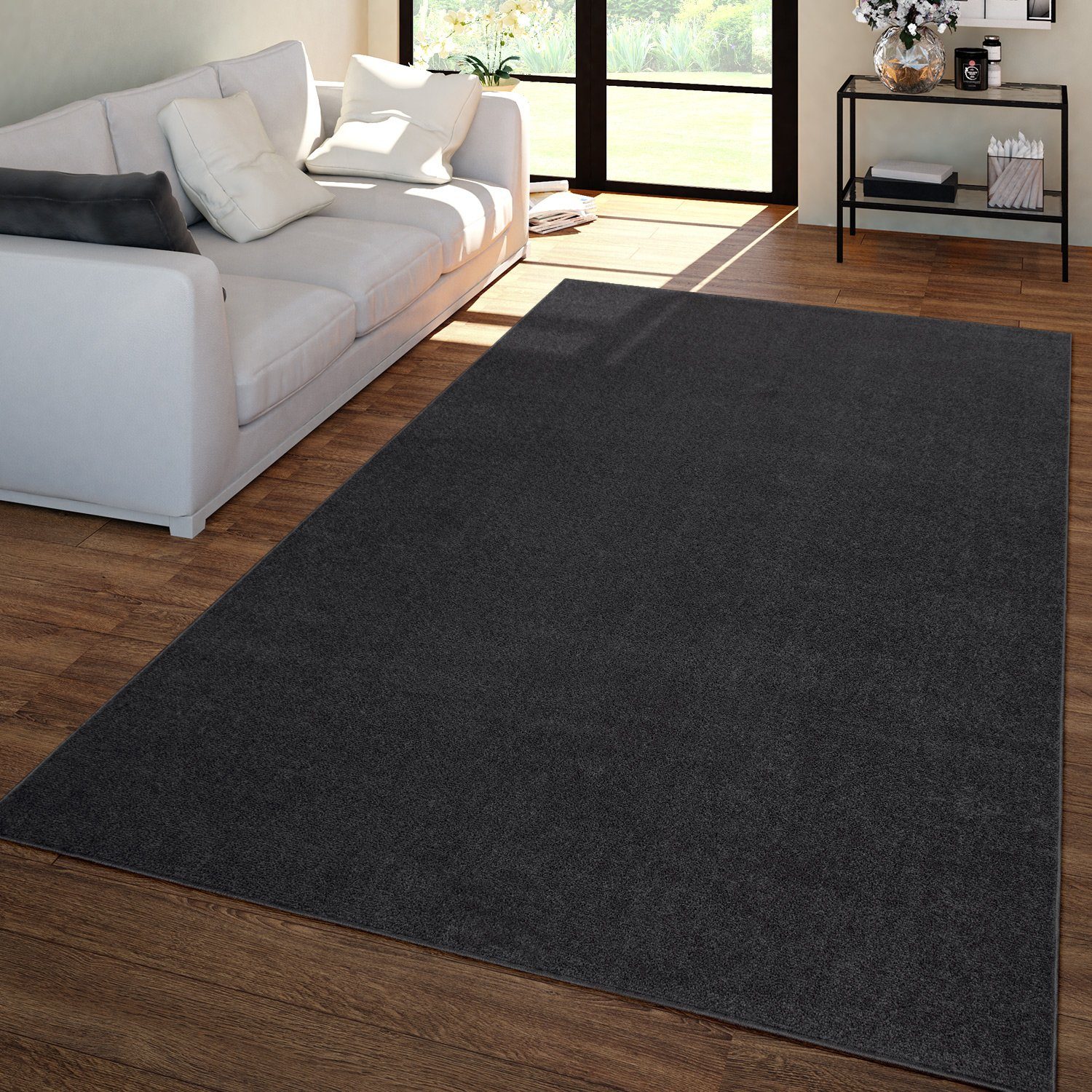 Designteppich »Wohnzimmer Teppich Kurzflor Unifarbendes Design Modern Und  Zeitlos«, TT Home, rechteckig, Höhe 13 mm online kaufen | OTTO