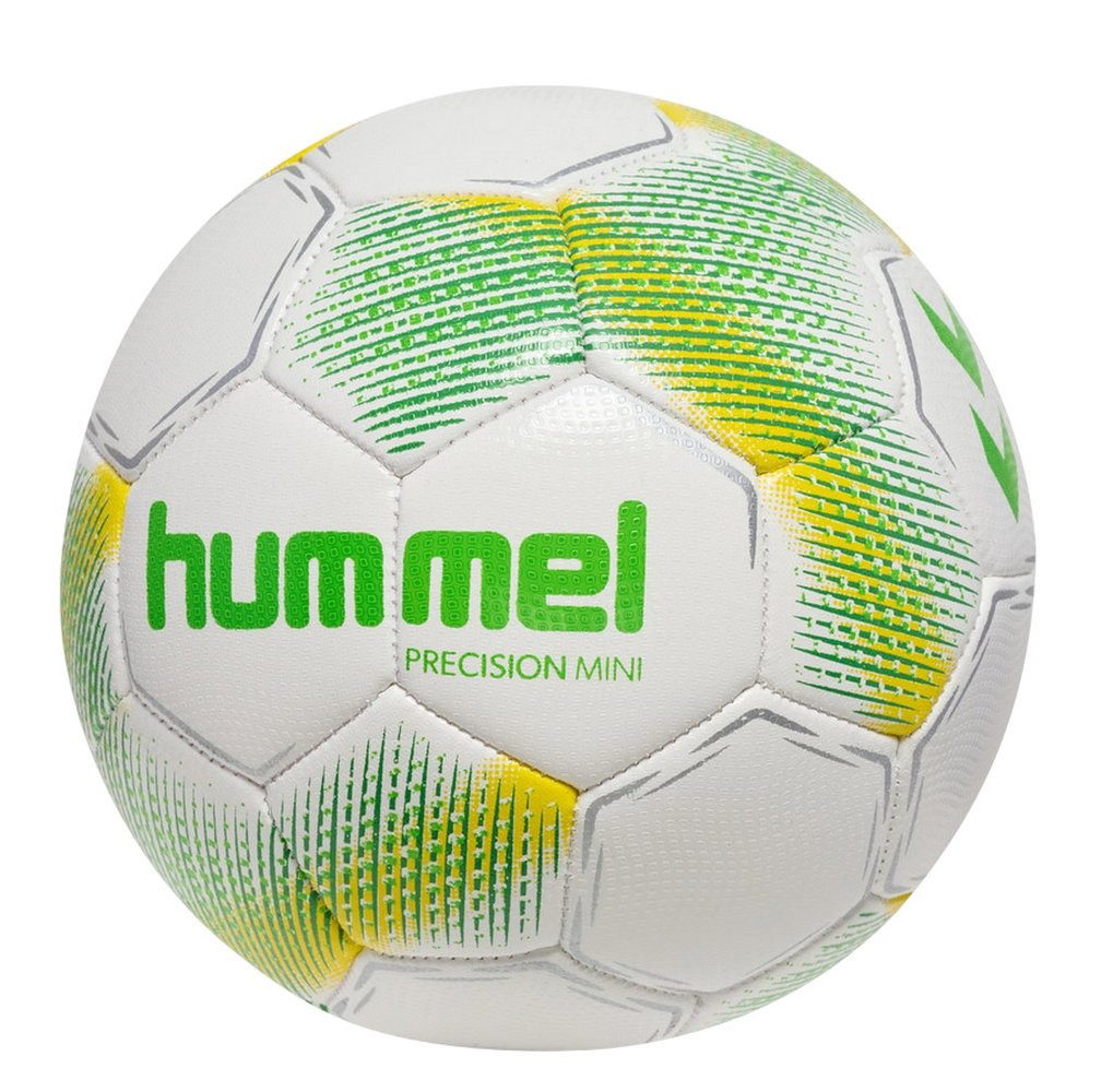 hummel Fußball Minifussball hmlPRECISION Mini weiss/grün/gelb - 1 Bäll