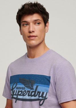 Superdry Print-Shirt SD-CALI STRIPED LOGO T SHIRT