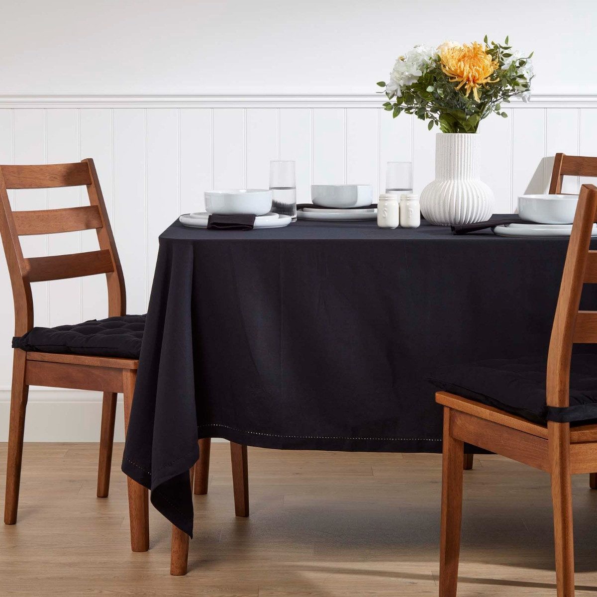 Homescapes Tischdecke Tischdecke schwarz – 137 günstig online kaufen