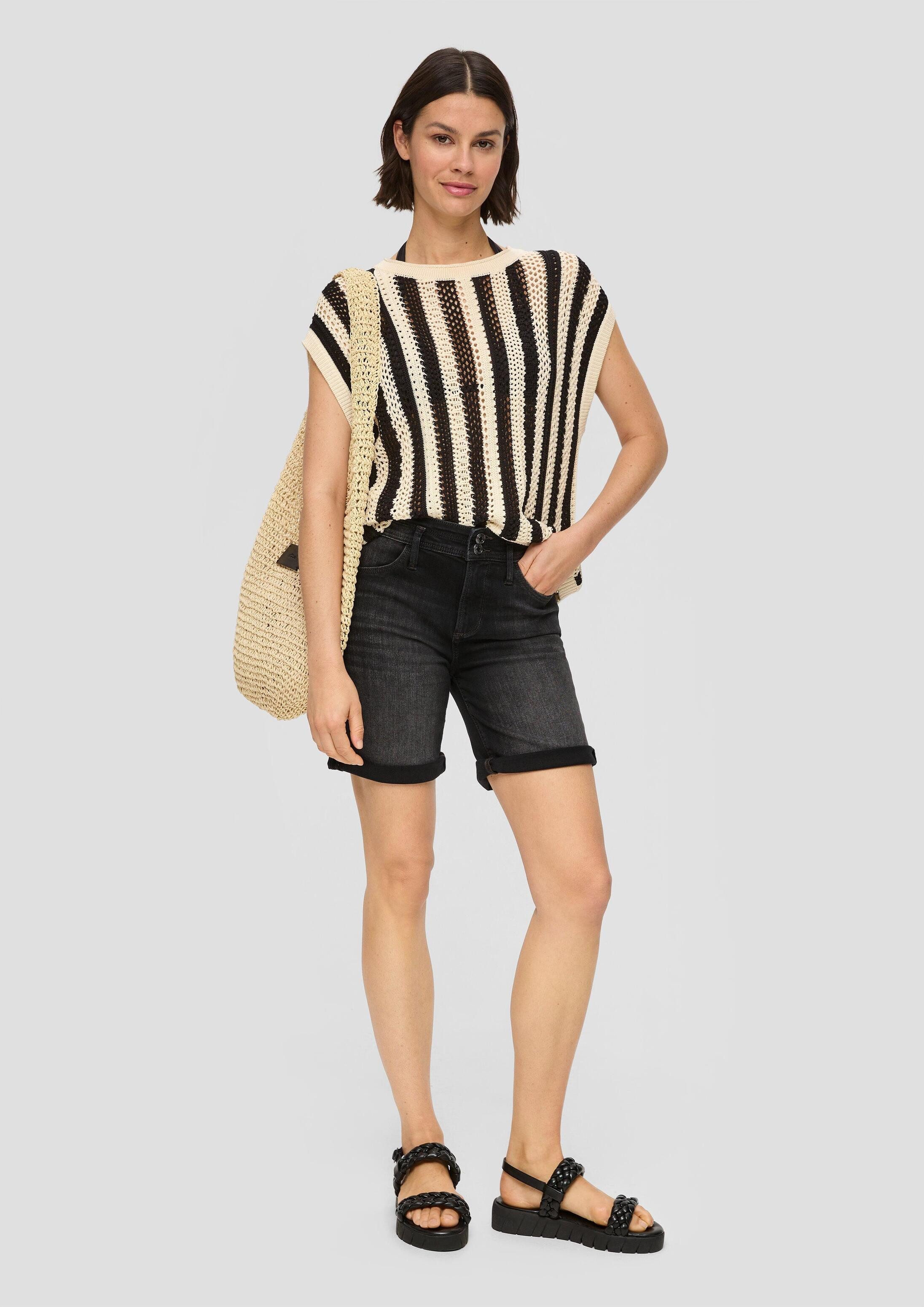 s.Oliver Jeansshorts Jeans-Hose BETSY Bermuda-Jeans Betsy / Slim Fit / Mid Rise / mit Waschung