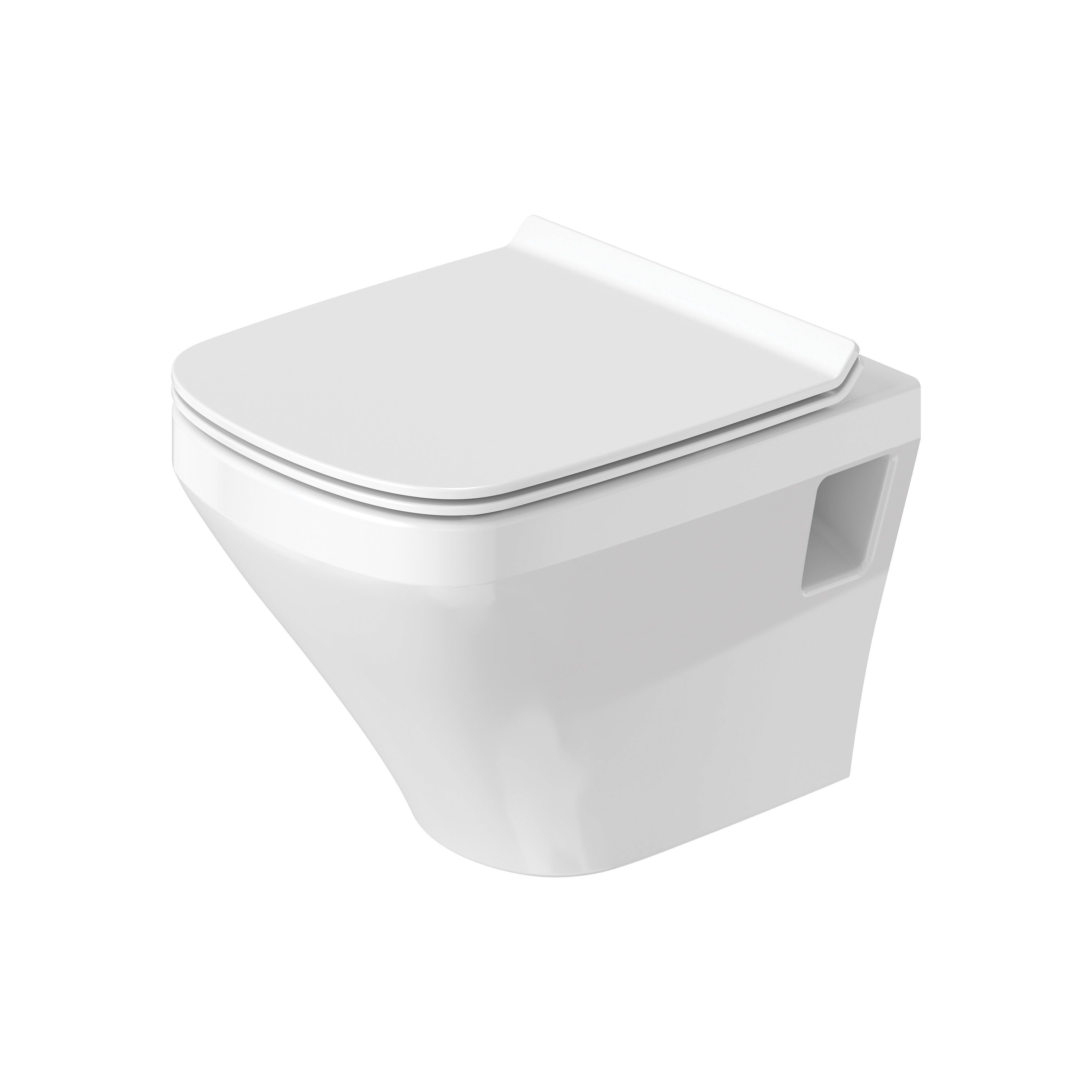 Tiefspül-WC DuraStyle Compact Wand-WC Set Rimless WC-Sitz Absenkautomatik randlos