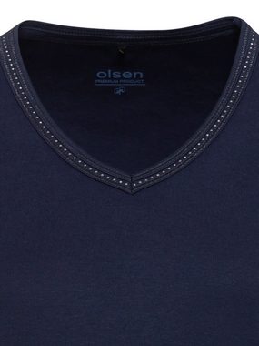 Olsen V-Shirt mit Dekosteinen
