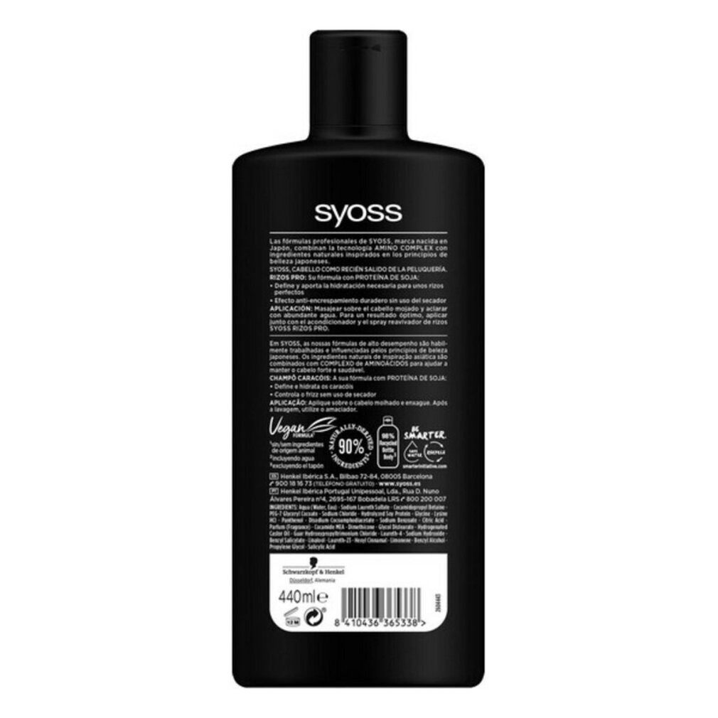 Syoss Haarshampoo Shampoo Rizos Pro Definition And Hydration Wavy Or Curly Hair 440ml