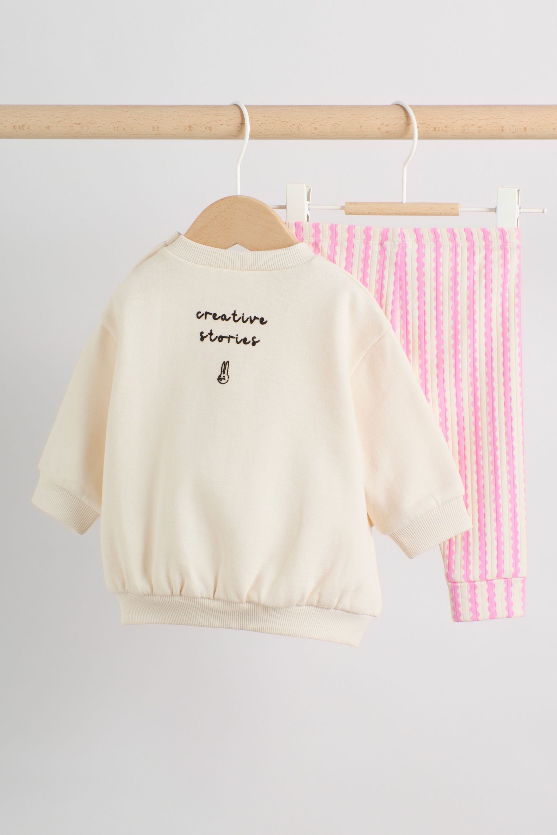 Next Top & Leggings 2-teiliges Baby-Set mit Sweatshirt und Leggings (2-tlg)