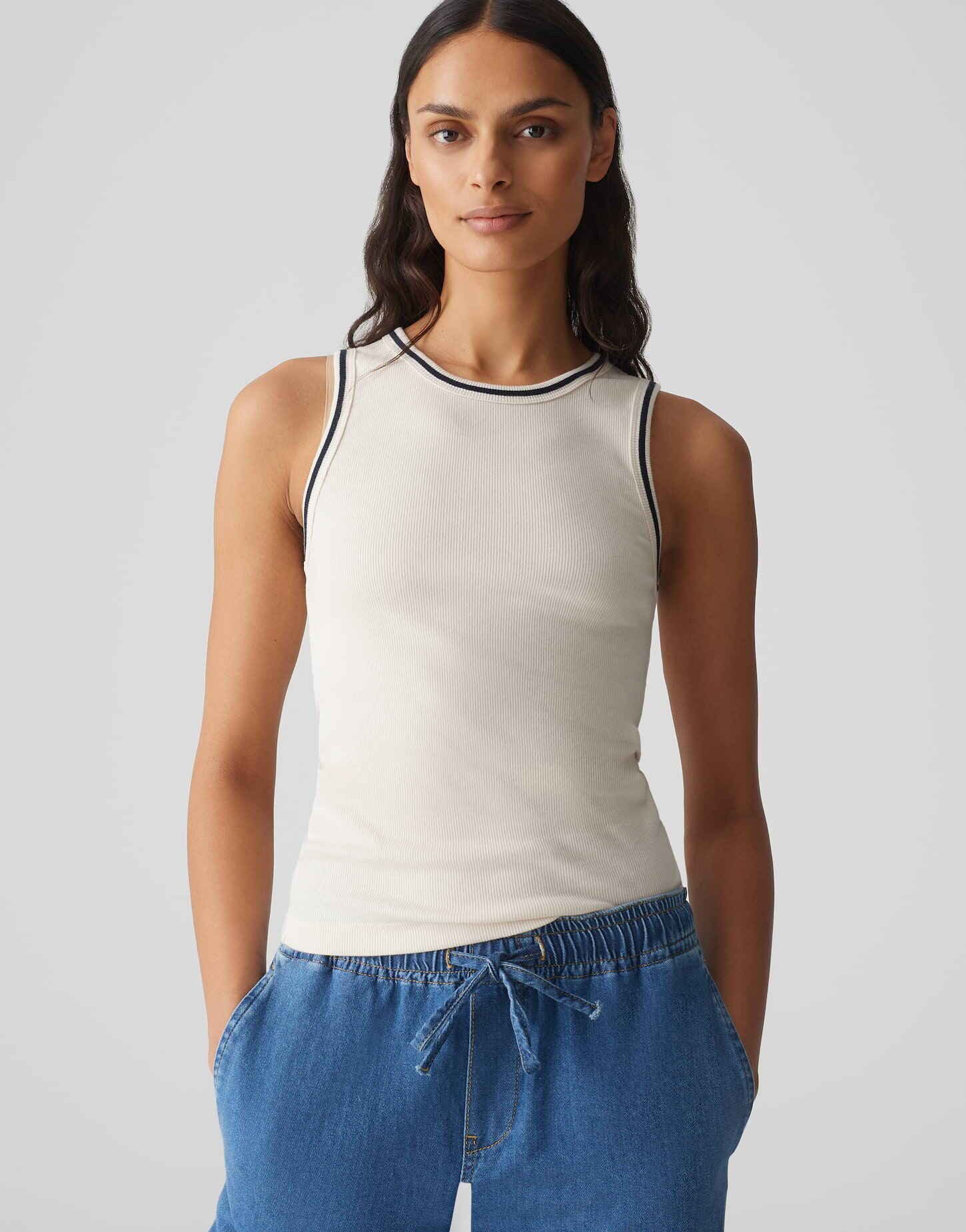 OPUS Tanktop ILESSO EMBROIDERED aus Jersey günstig online kaufen
