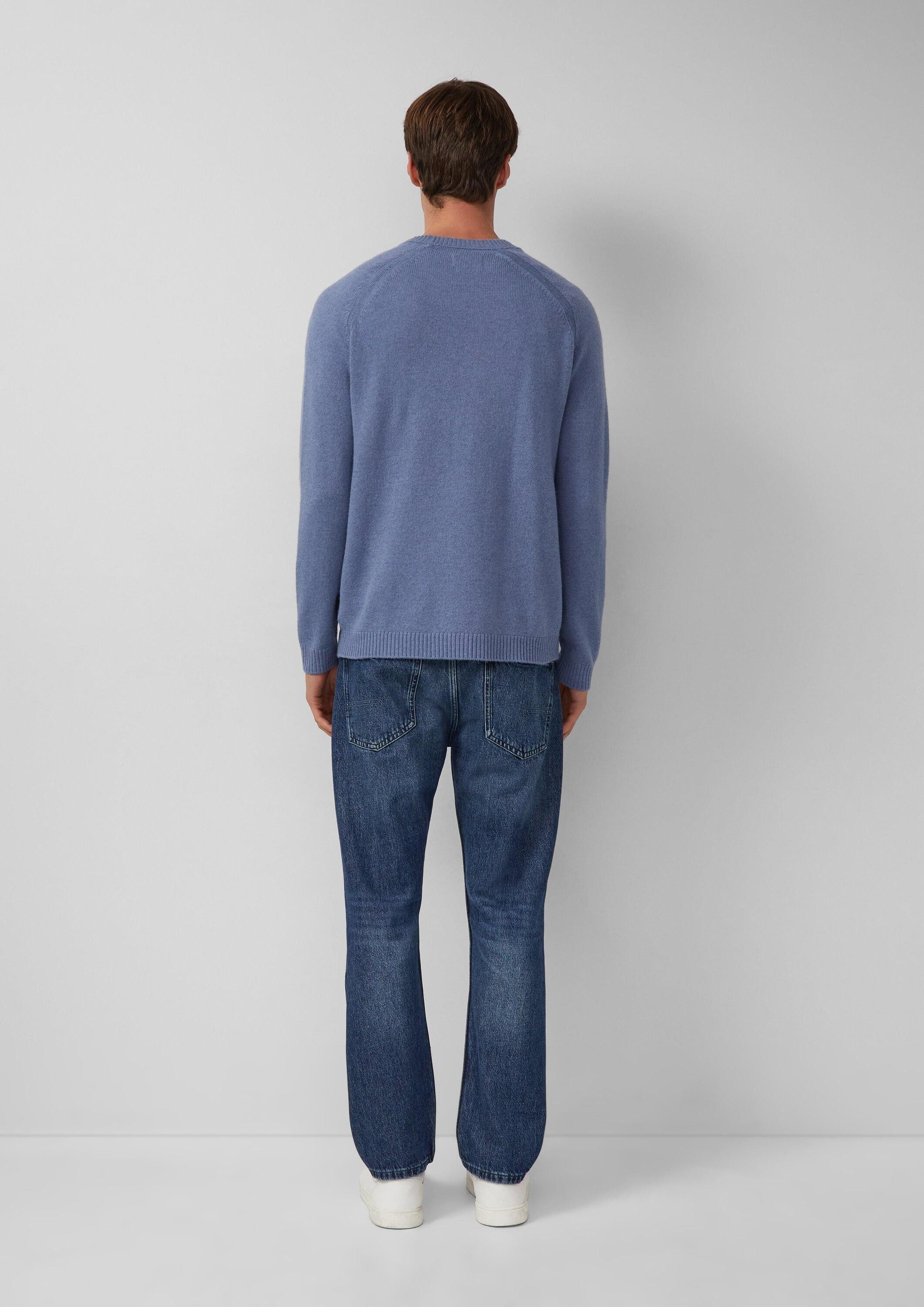 s.Oliver Longpullover Strickpullover Strickpullover aus reiner Lammwolle