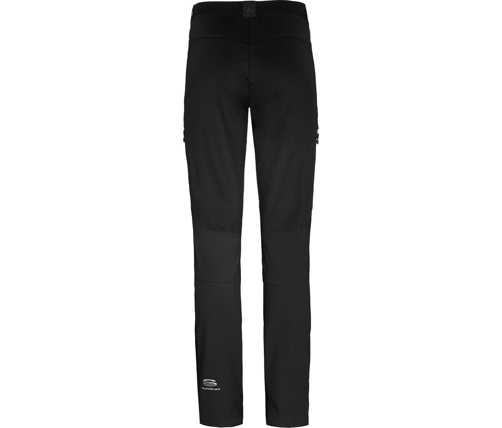 Bergson Outdoorhose BRYNE Damen Winter Softshellhose, mit warmem Innenfleece und voll elastischem Gesäßeinsatz, Kurzgrößen, schwarz