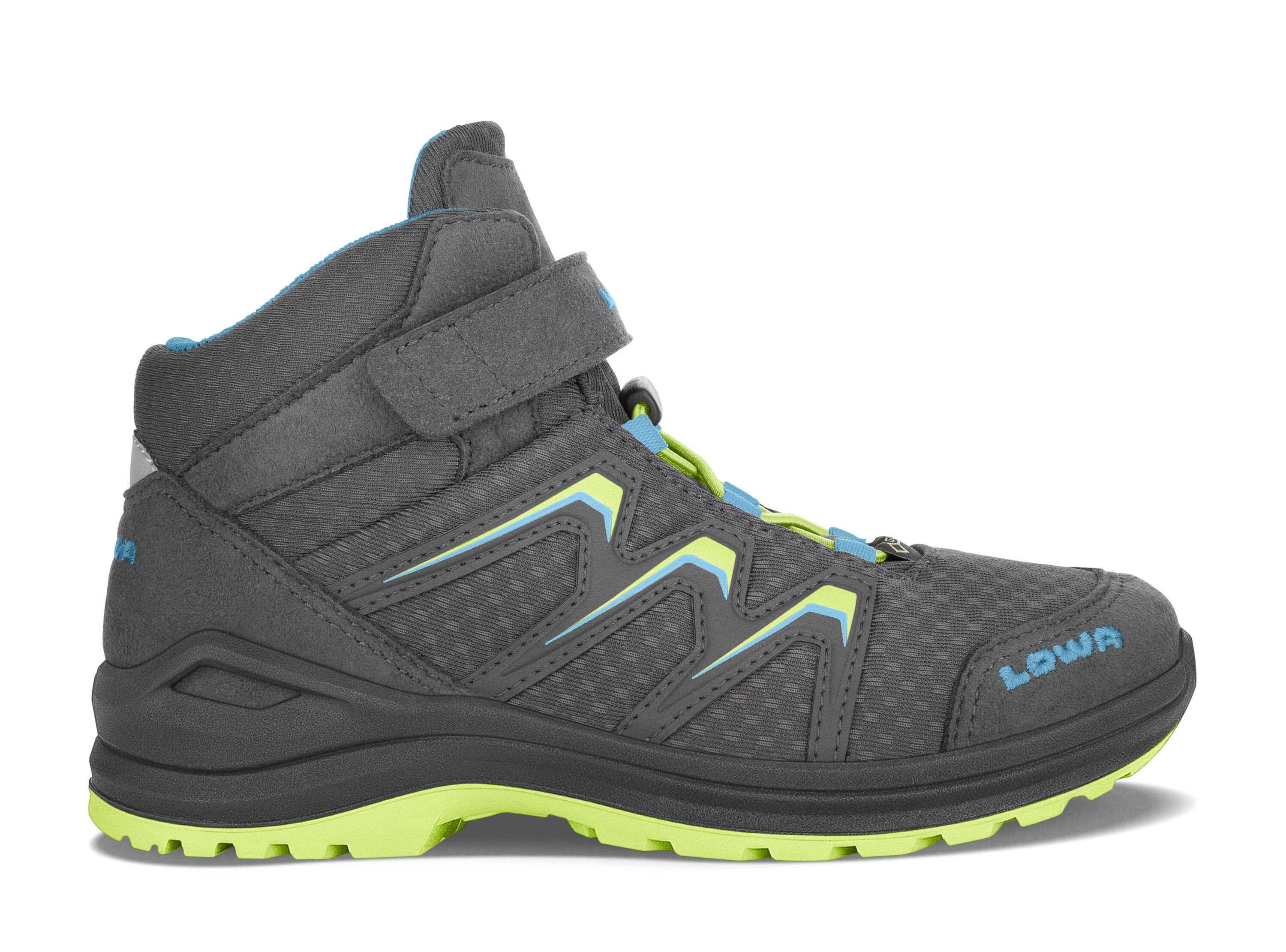 Lowa Outdoorschuh JUNIOR LOWA ENDURO (1-tlg) mit Gummisohle selbstreinigender EVO graphit/limone