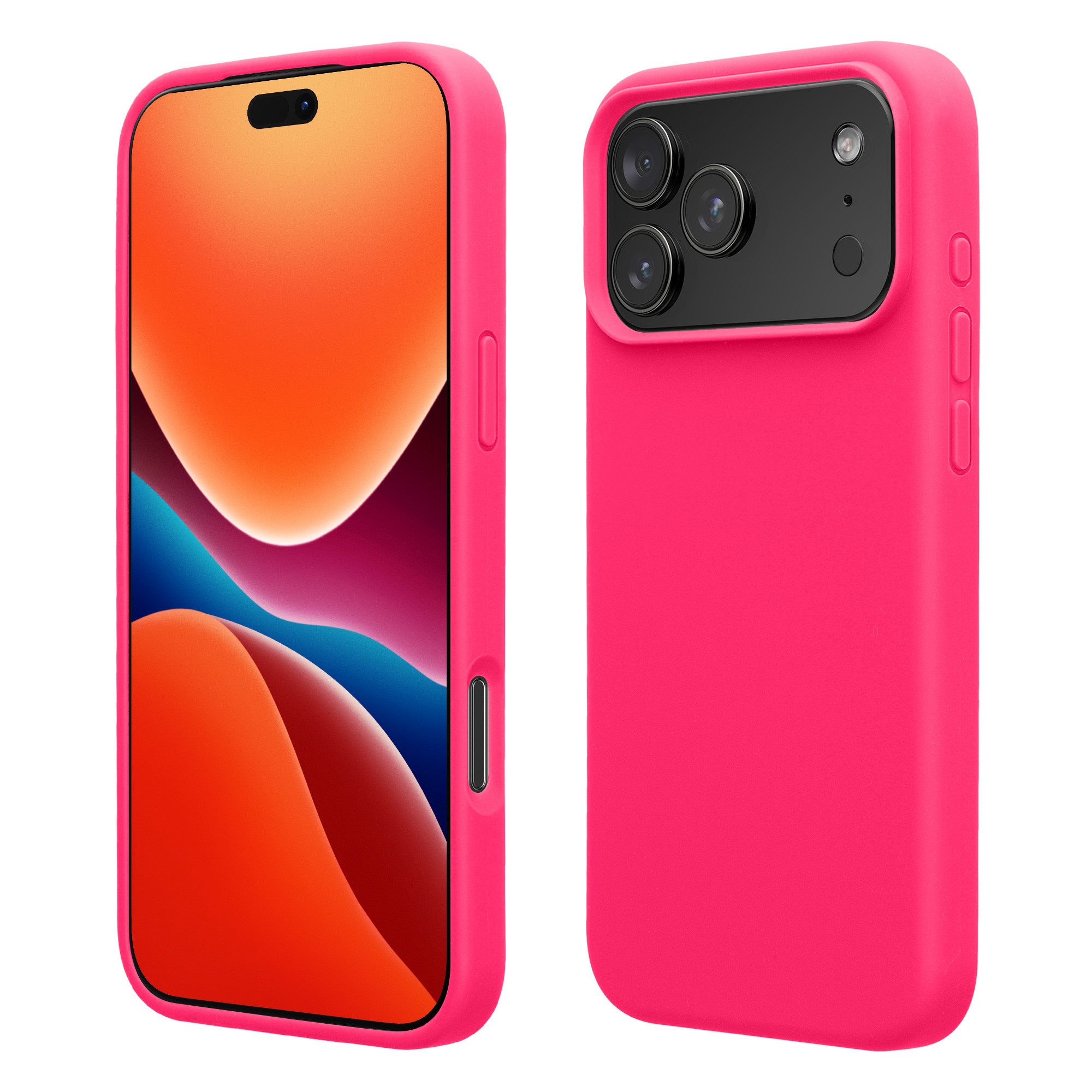kwmobile Smartphone-Hülle Handyhülle für Apple iPhone 18 Pro Max / iPhone 17 Pro Max Hülle, Weiches Handy Silikon Case - Schutzhülle Cover