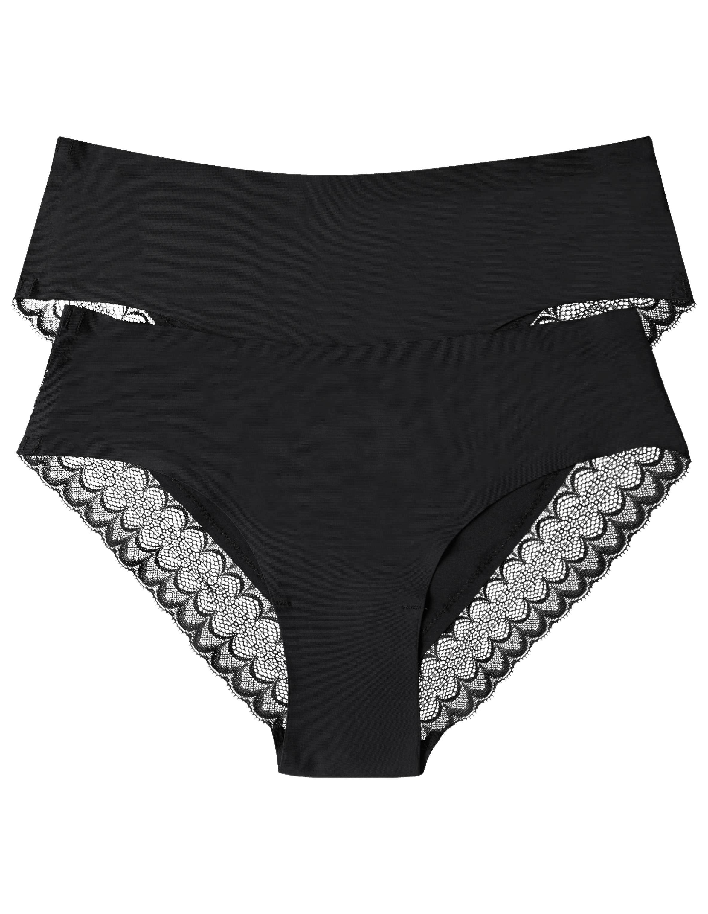 ESOTIQ Slip Slip Parisa im 2er Pack, nahtlos, lasergeschnittene Kanten (2er-Pack)