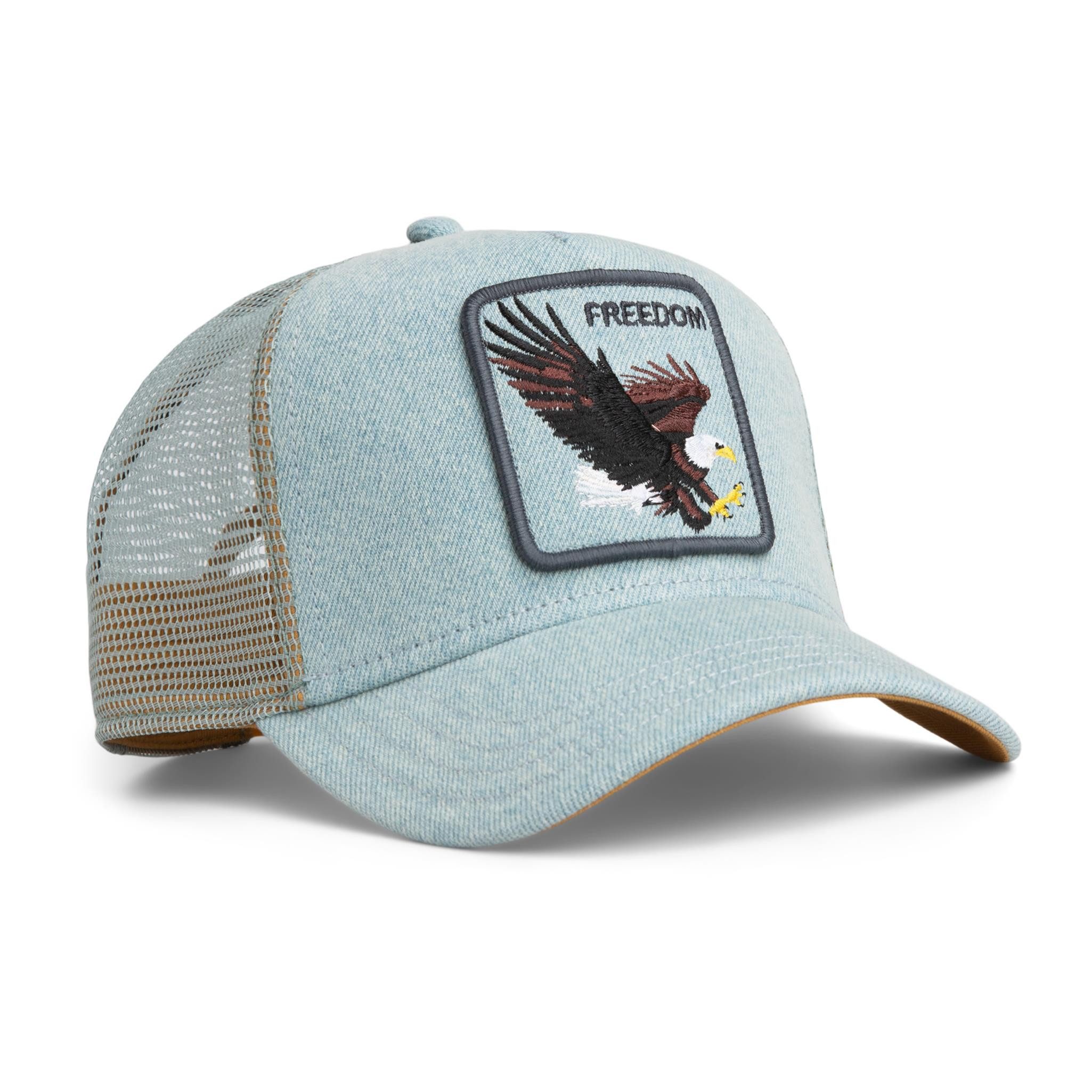 GOORIN Bros. Trucker Cap Goorin Bros. Denim Eagle Trucker Cap Light Denim (Basecap, Basecap, Trucker Kappe, Meshcap)