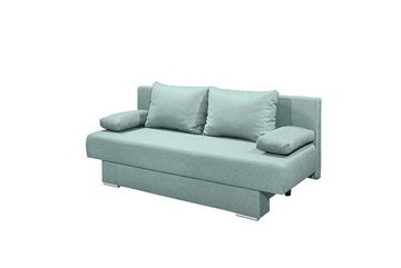 ED EXCITING DESIGN Schlafsofa, MELANIE Schlafsofa Schlafcouch Polstergarnitur 196 x 92 cm Mintgrün