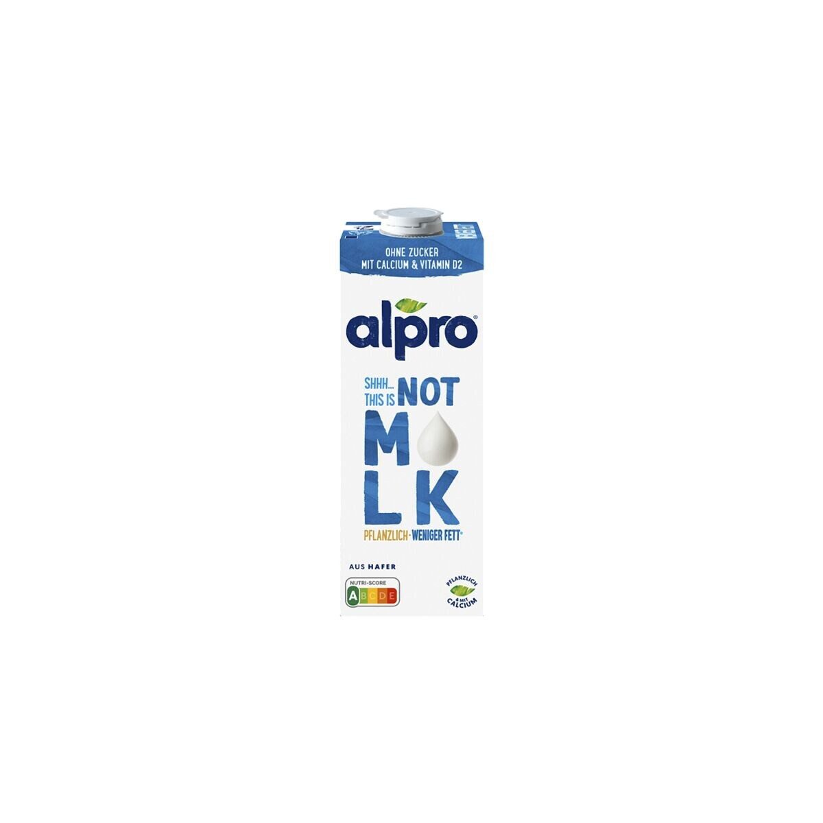 Alpro Pflanzenmilch Not Milk Drink 1,8% Fett, 8x 1 Liter, Milchalternative / Haferdrink 1,8 % Fett