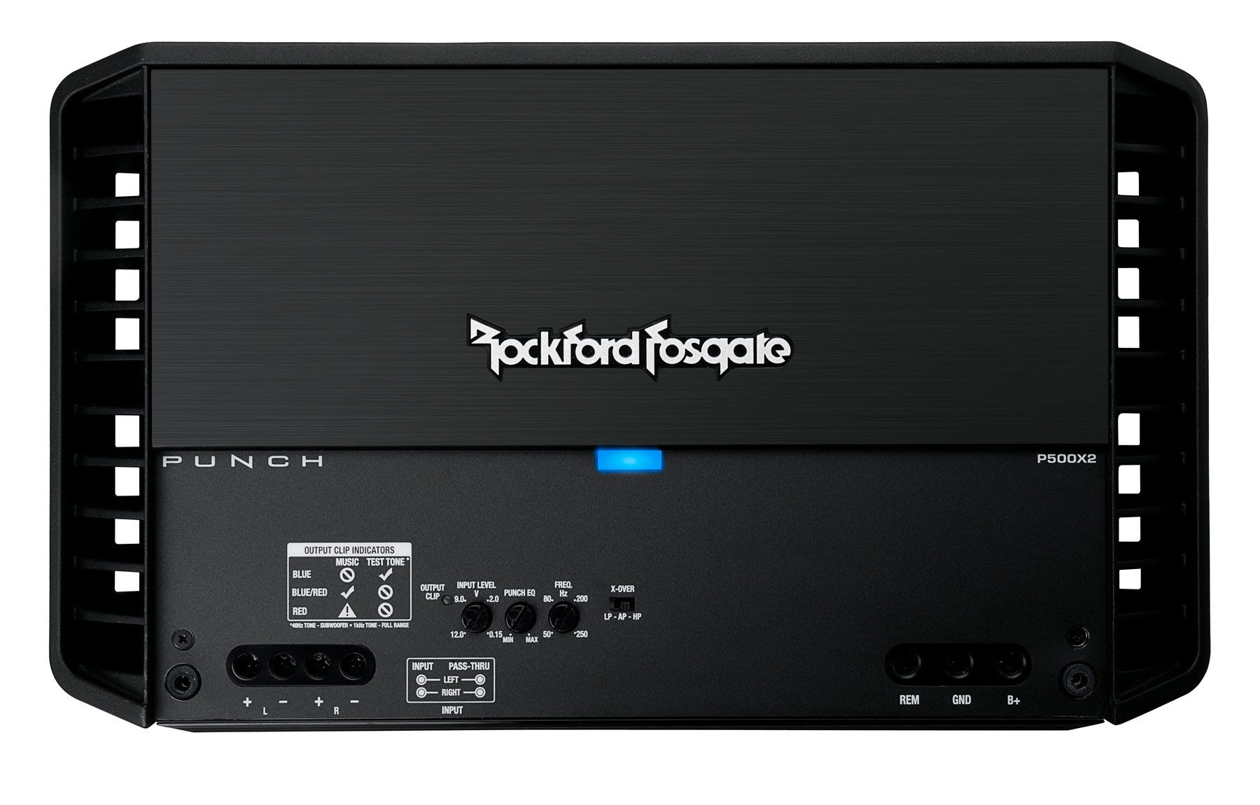 Rockford Fosgate Rockford Fosgate P500X2, Class-AB-2-Kanal-Verstärker Endverstärker (Anzahl Kanäle: 2)