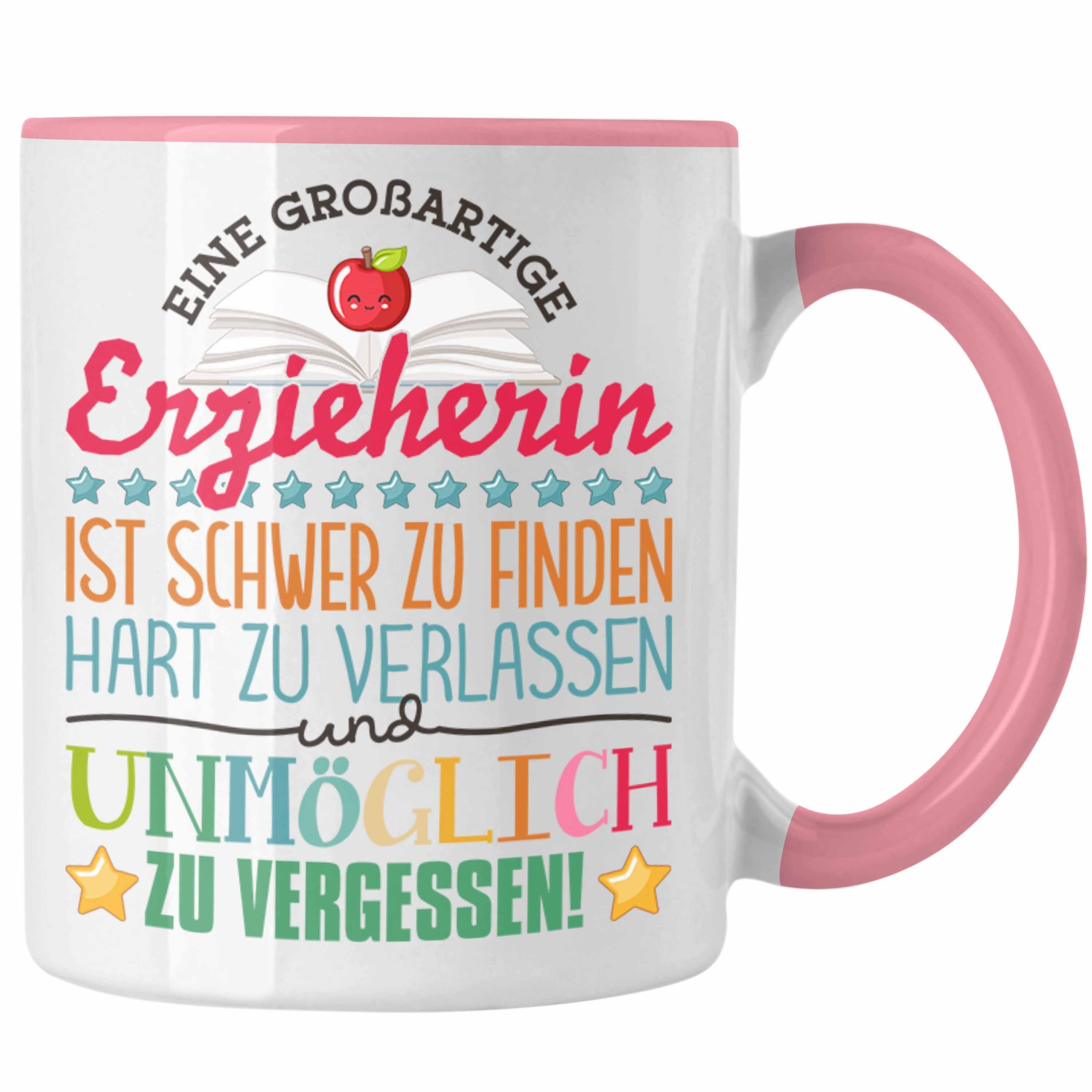 Trendation Tasse Trendation - Erzieherin Abschied Tasse Abschiedsgeschenk Spruch Kinder