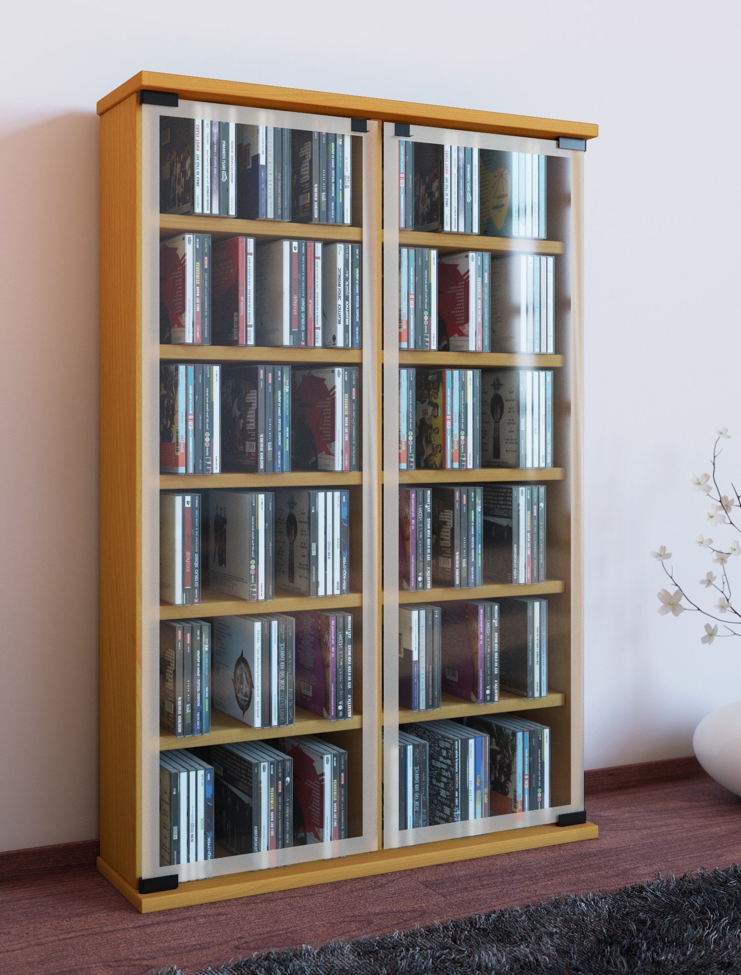 VCM CD-Regal Holz CD DVD Stand günstig online kaufen