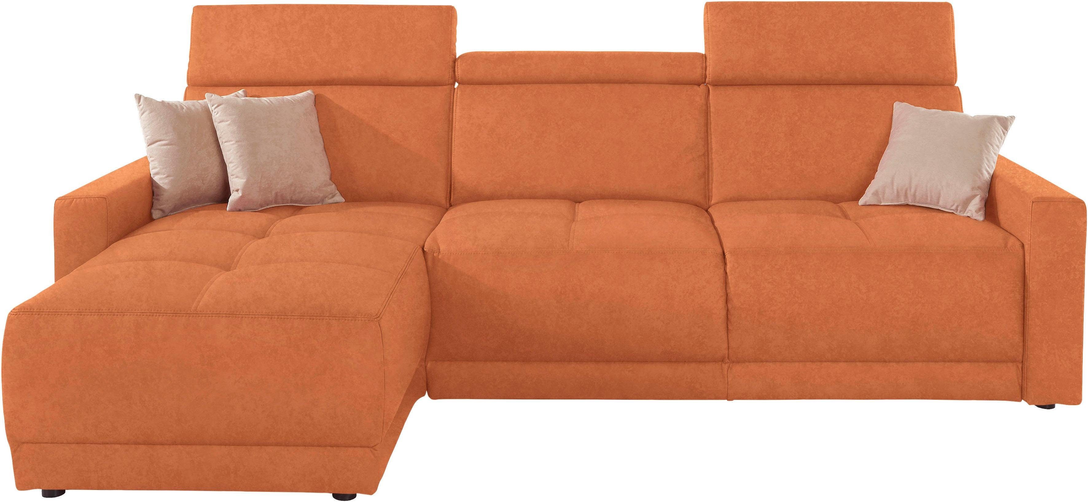 DOMO collection Ecksofa "Ava mit moderner Sitzheftung & toller Doppelnaht, günstig online kaufen