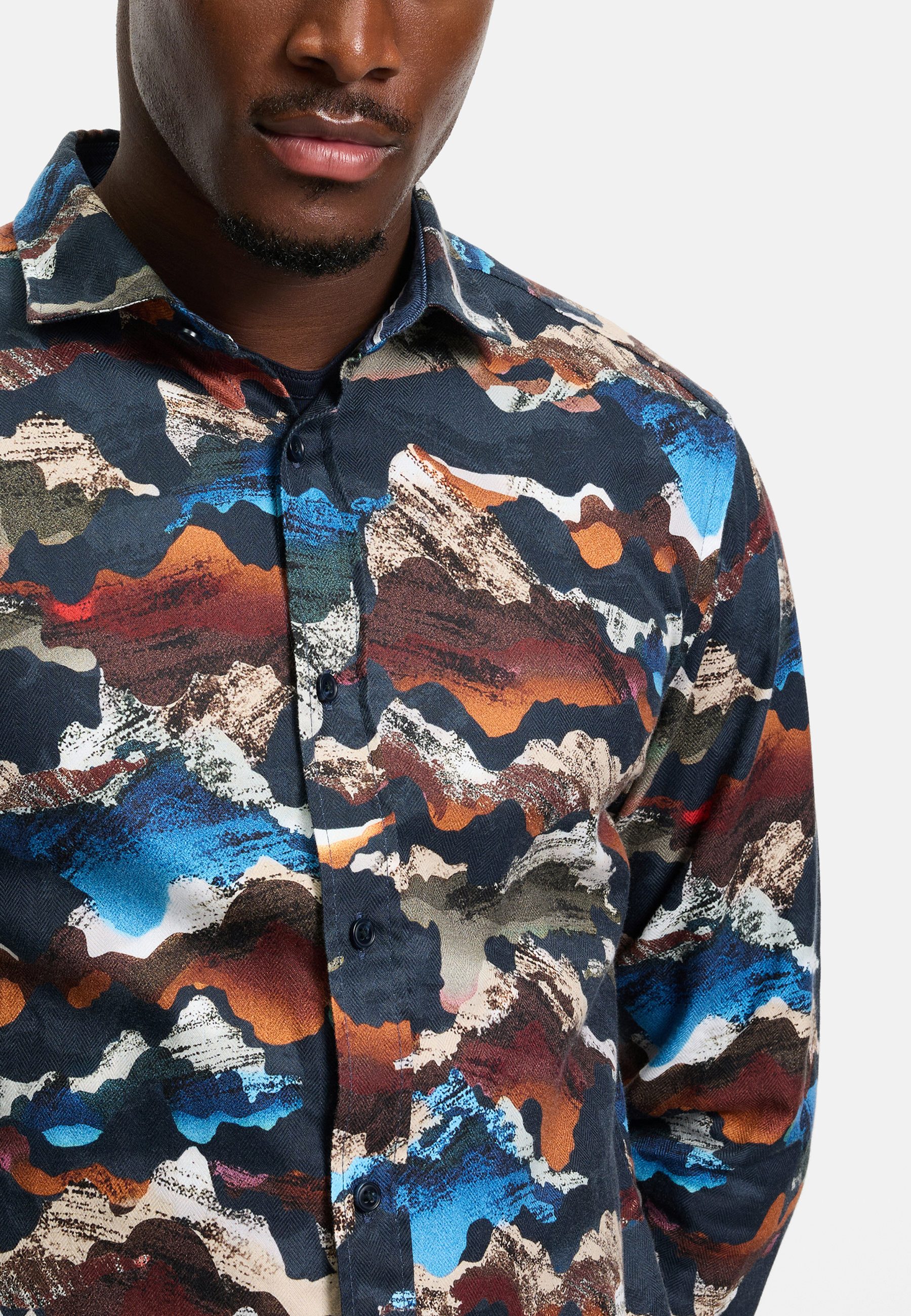 OLYMP Langarmhemd OLYMP Casual, regular fit, Kent