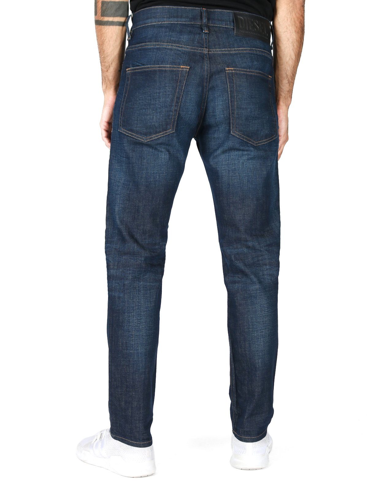 Tapered-fit-Jeans D-Fining Stretch Diesel 09A48 Hose Knöchellange Regular -