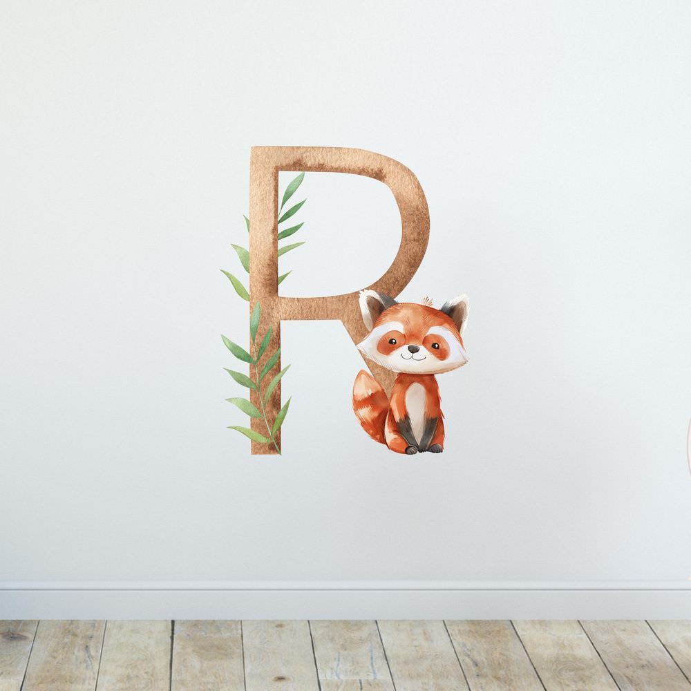 Sunnywall Wandtattoo Buchstaben ABC Waldtiere Aufkleber für Wand & Tür (Buc günstig online kaufen