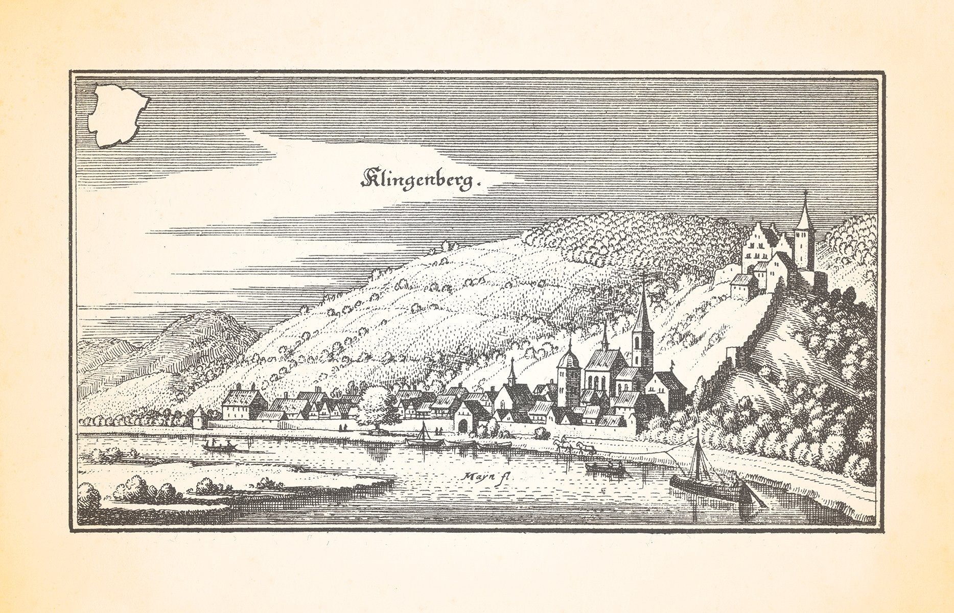 Kunstdruck Klingenberg Untermain Weinbau Stadtschloß Brunntorturm Trennfurt Meria