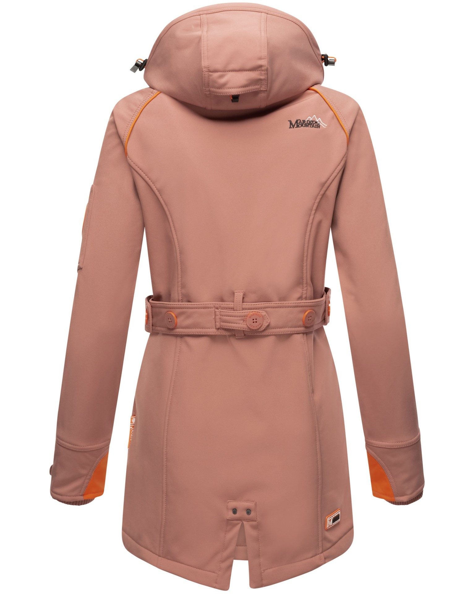 Marikoo Softshelljacke mit Kapuze – Outdoorjacke wind- und wasserabweisend Softshelljacke mit Fleecefutter und abnehmbarer Kapuze – Bild 5 von 5