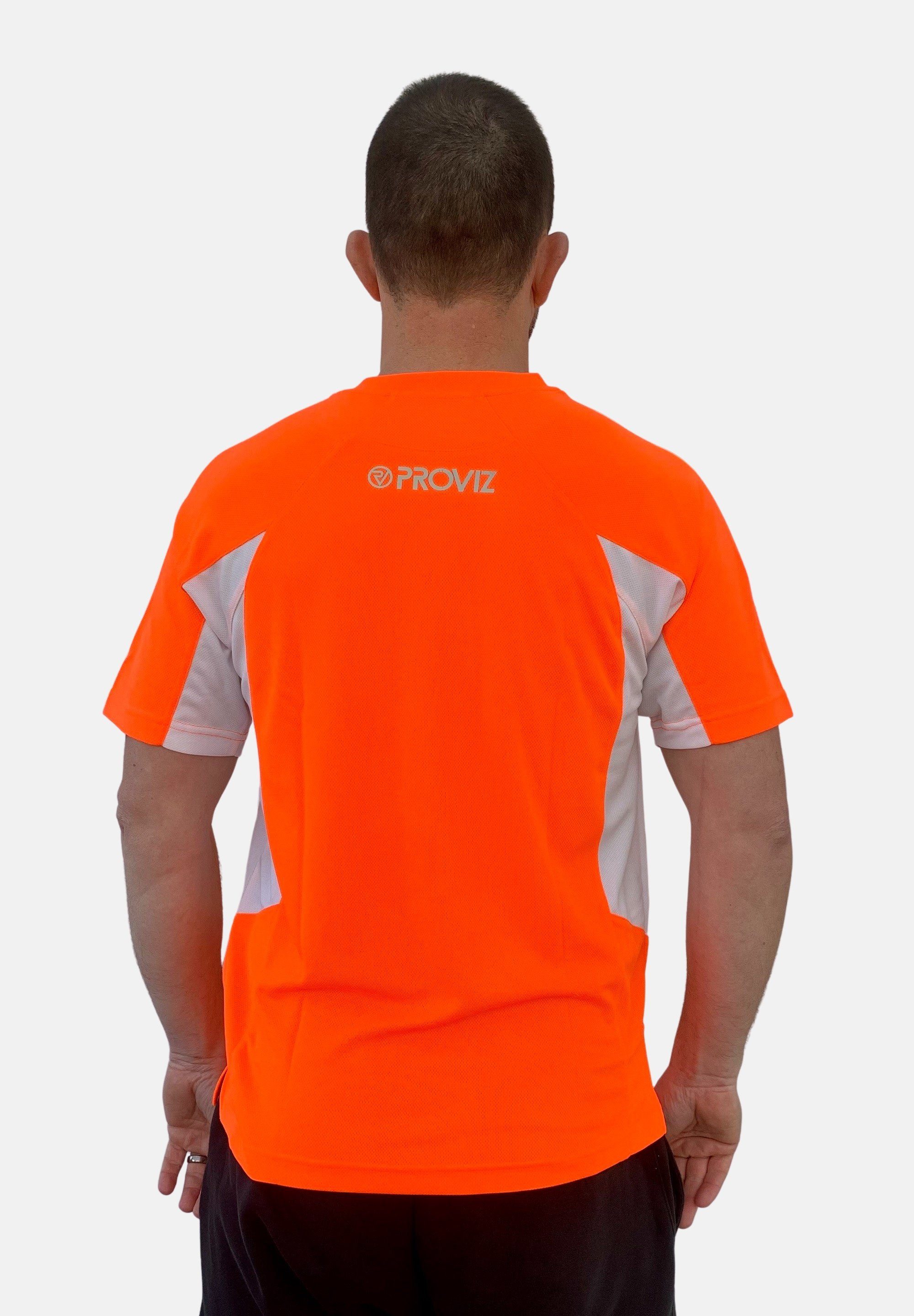 Ultraleicht, orange Klassisch Laufshirt reflektierend feuchtigkeitsabsorbierend, ProViz