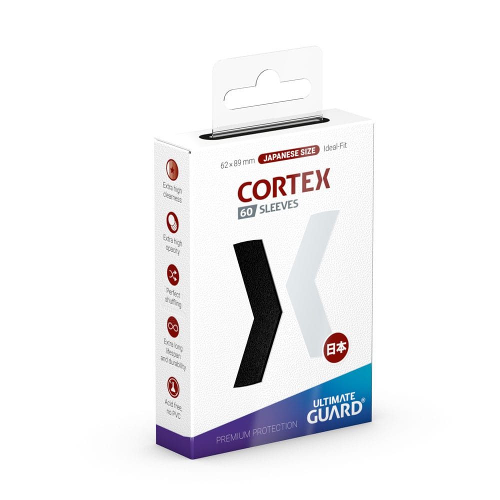 Ultimate Guard Sammelkarte Cortex Sleeves Japanese Size (60) (62x89mm) - Schwarz