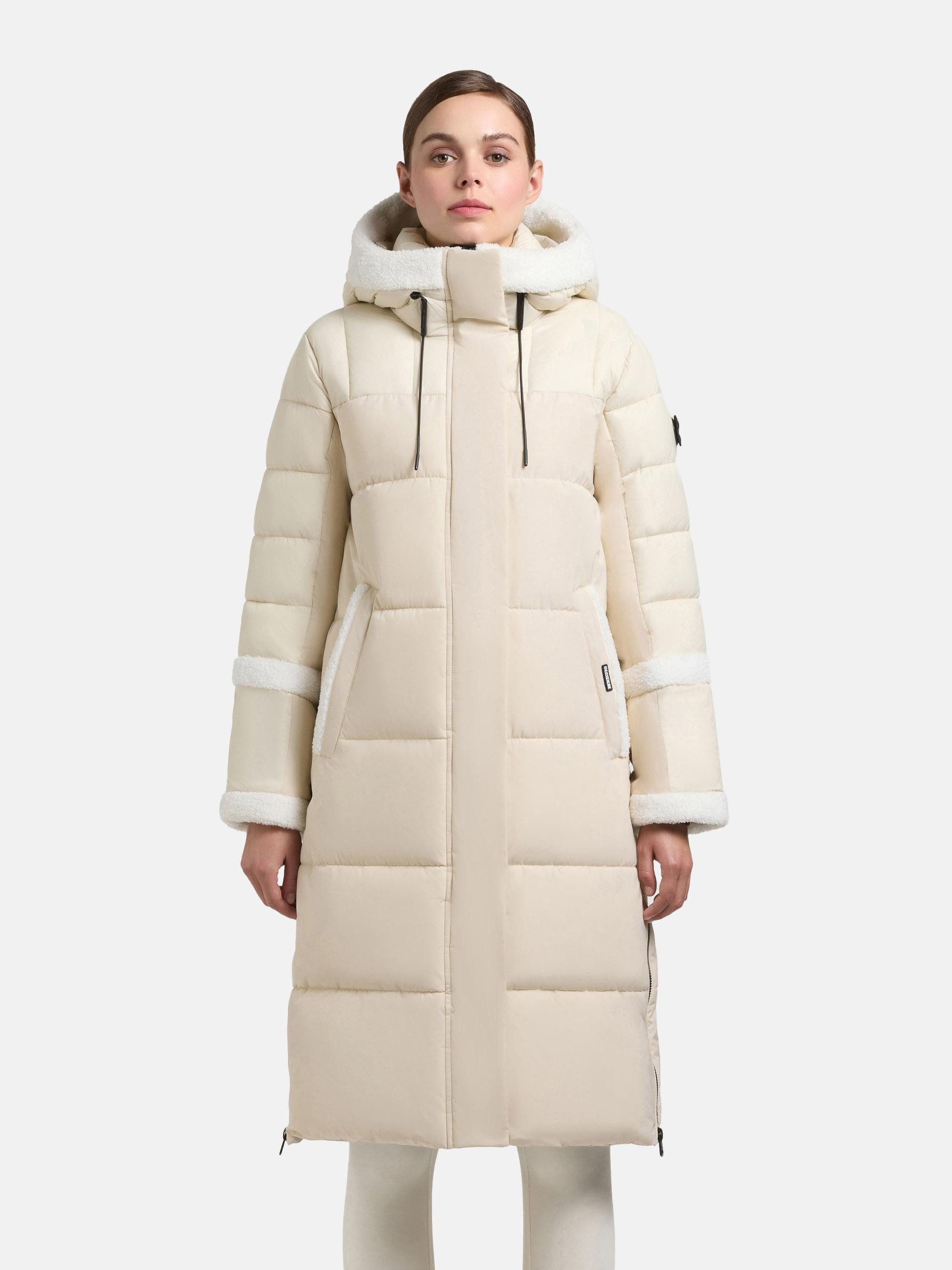 khujo Steppmantel Desna2 Langer gesteppter Damen Mantel mit zahlreichen Fea günstig online kaufen