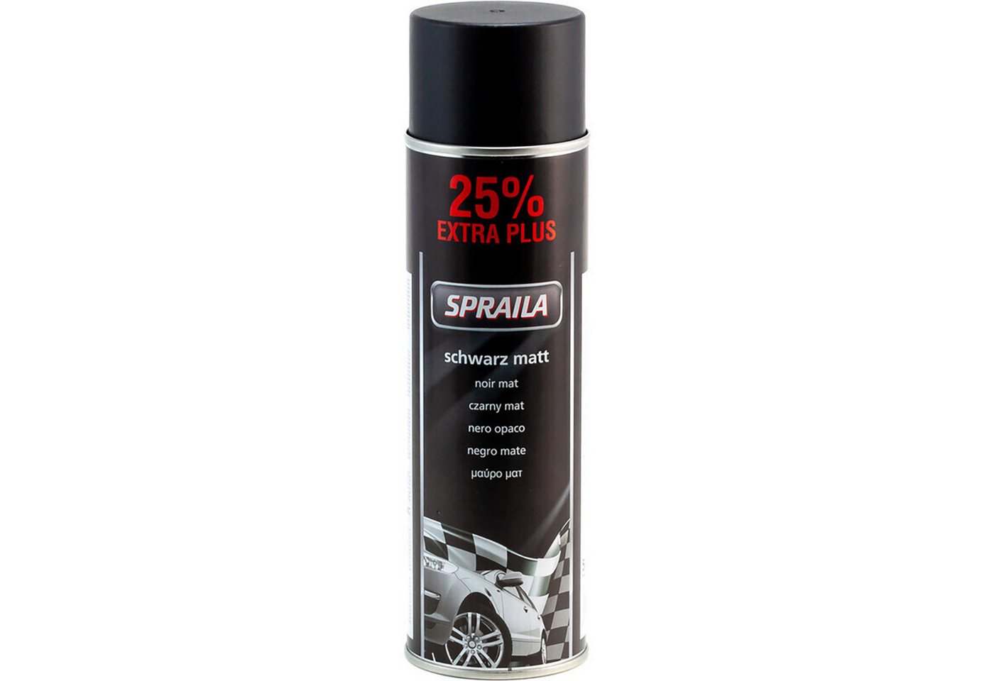 Thumbnail - belton Sprühlack 4 x Auto Lackspray Dose Spraila Schwarz Matt 500ml