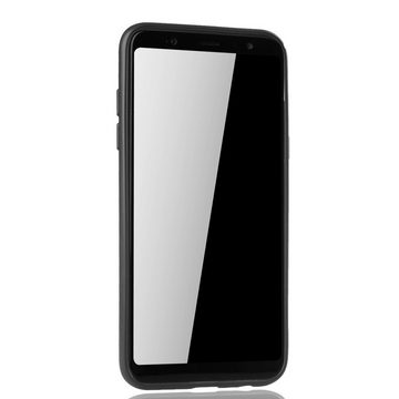 König Design Handyhülle Samsung Galaxy A6 Plus (2018), Samsung Galaxy A6 Plus (2018) Handyhülle Backcover Schwarz