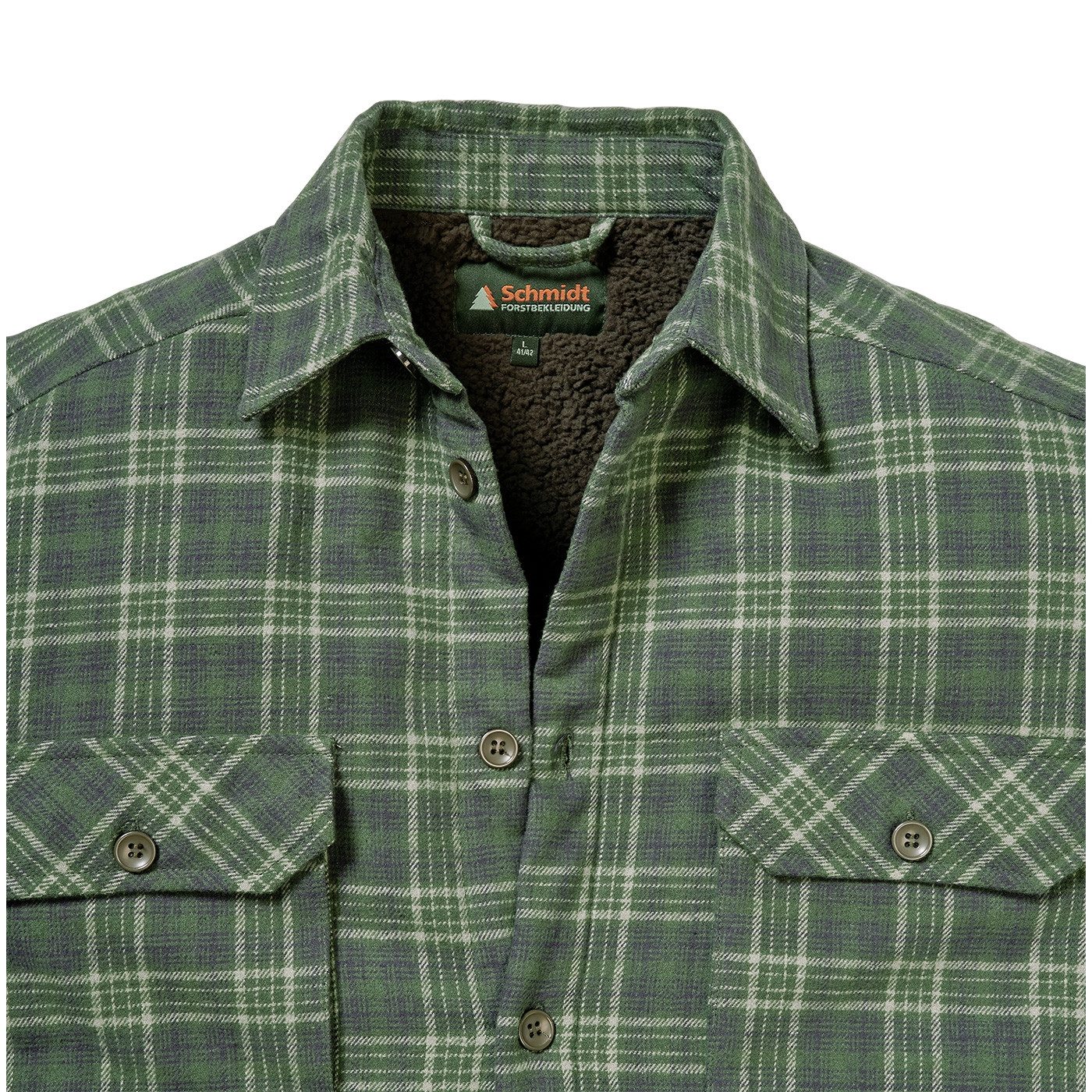 Schmidt Flanellhemd mit Teddyfell hautfreundlich und bequem