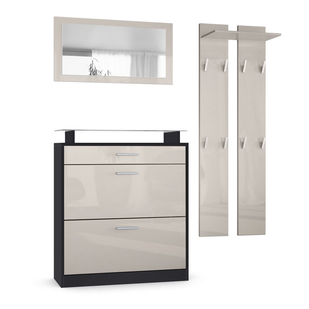 Front in Sandgrau Hochglanz