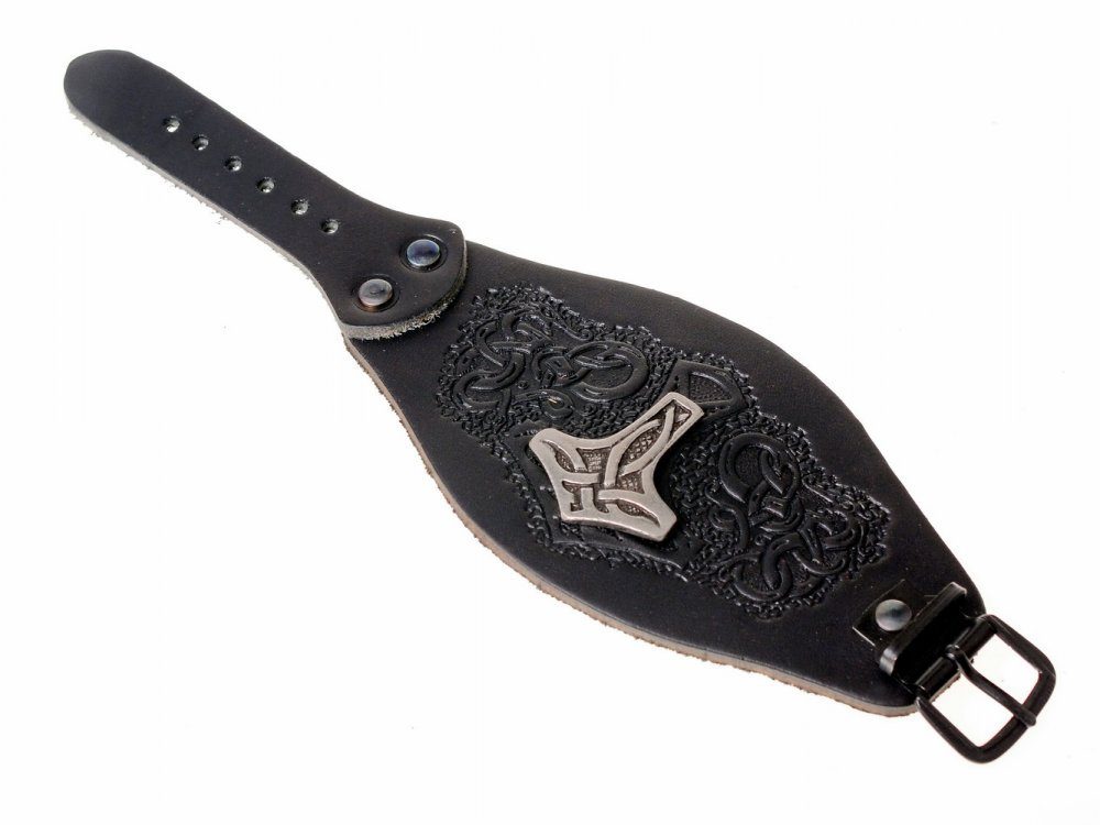 mystische Wikinger - Mjölnir, the Anhänger mit Beschlag Armband Adelia´s Mittelalter Talismane / Armband Vikings, und Amulette Armband World of