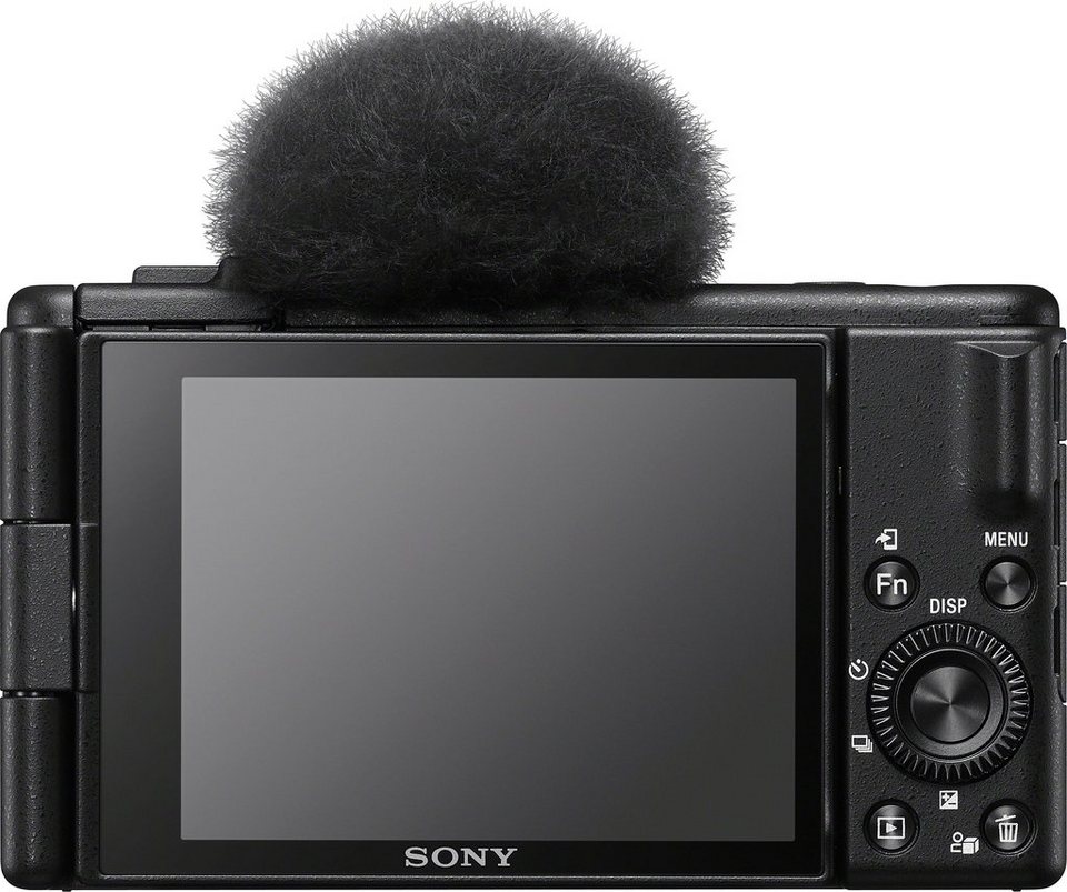 Sony ZV-1F Kompaktkamera (ZEISS Tessar T* Objektiv, 6 Elemente in 6 Gruppen,  20,1 MP, Bluetooth, WLAN)